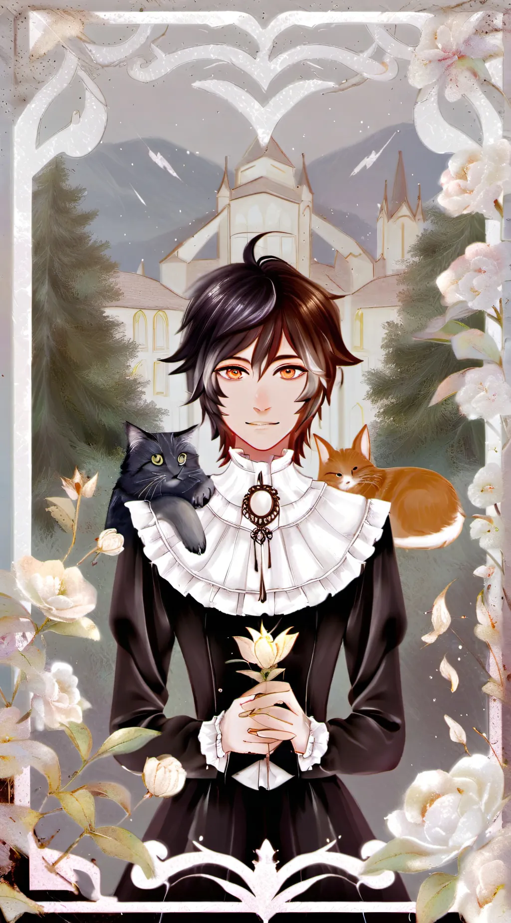 ai character: Cat background