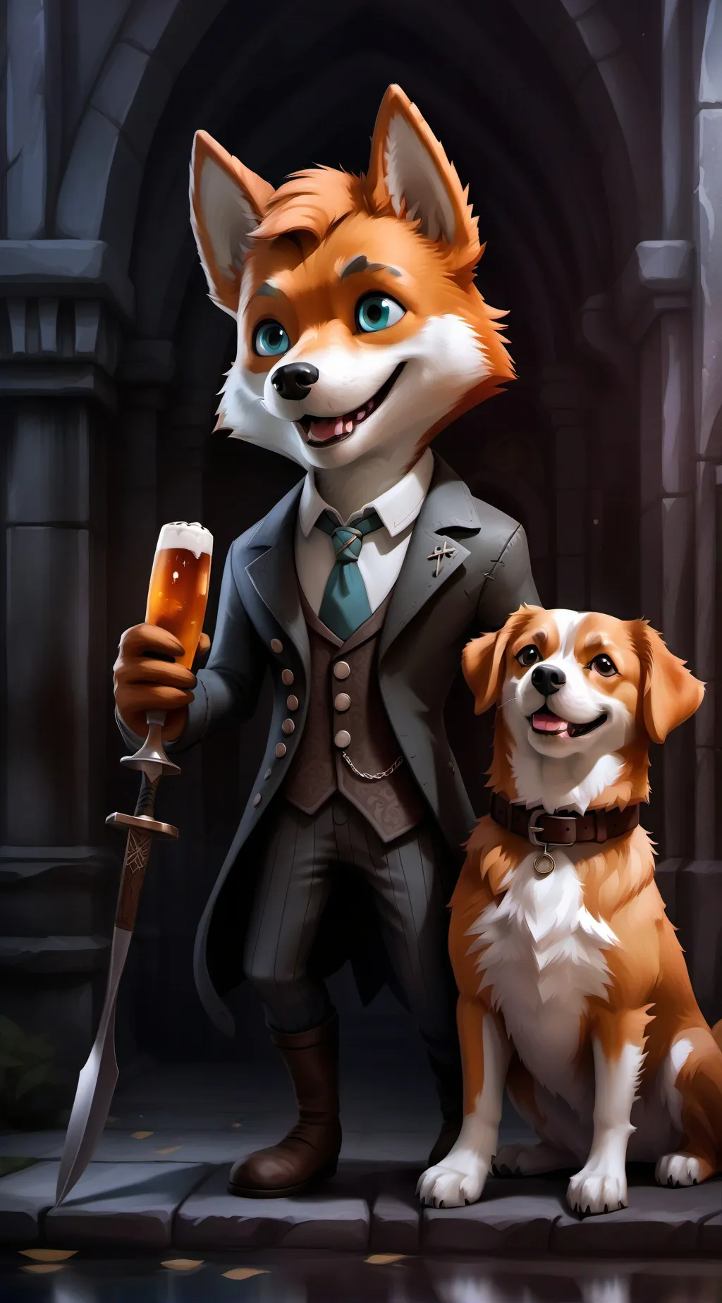 ai character: Yandere dogday background