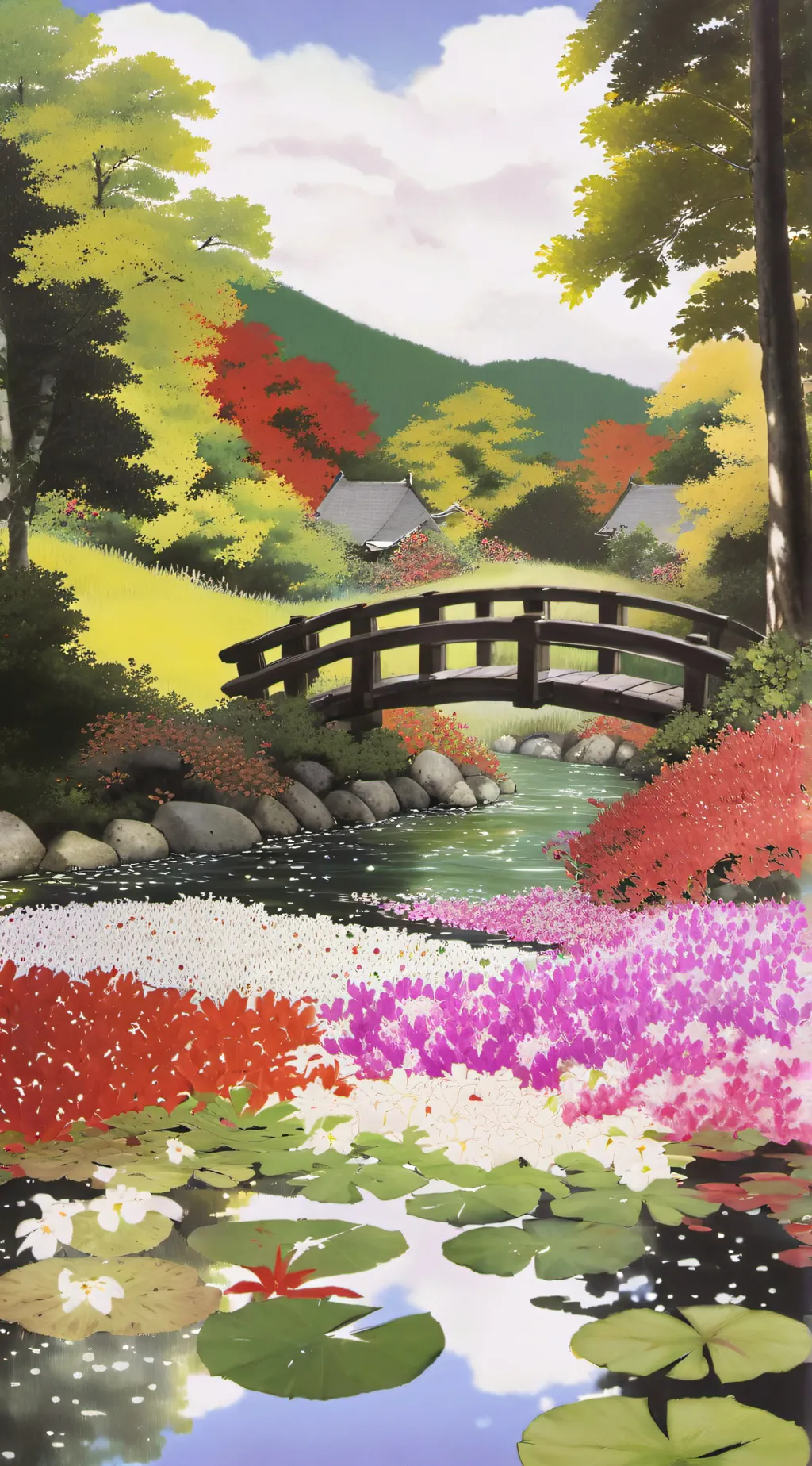 ai character: KNY - At The Pond  background