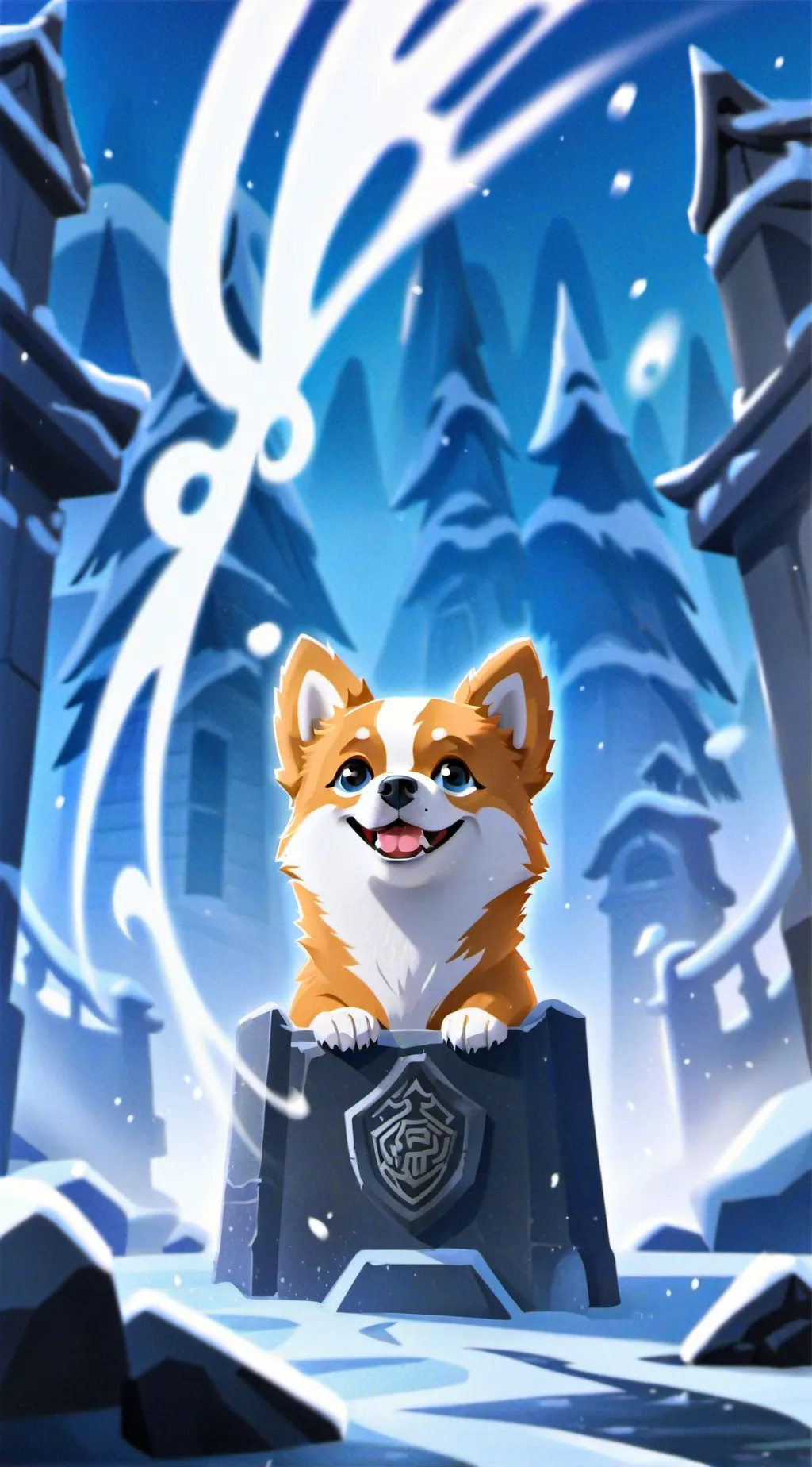 ai character: doggy background