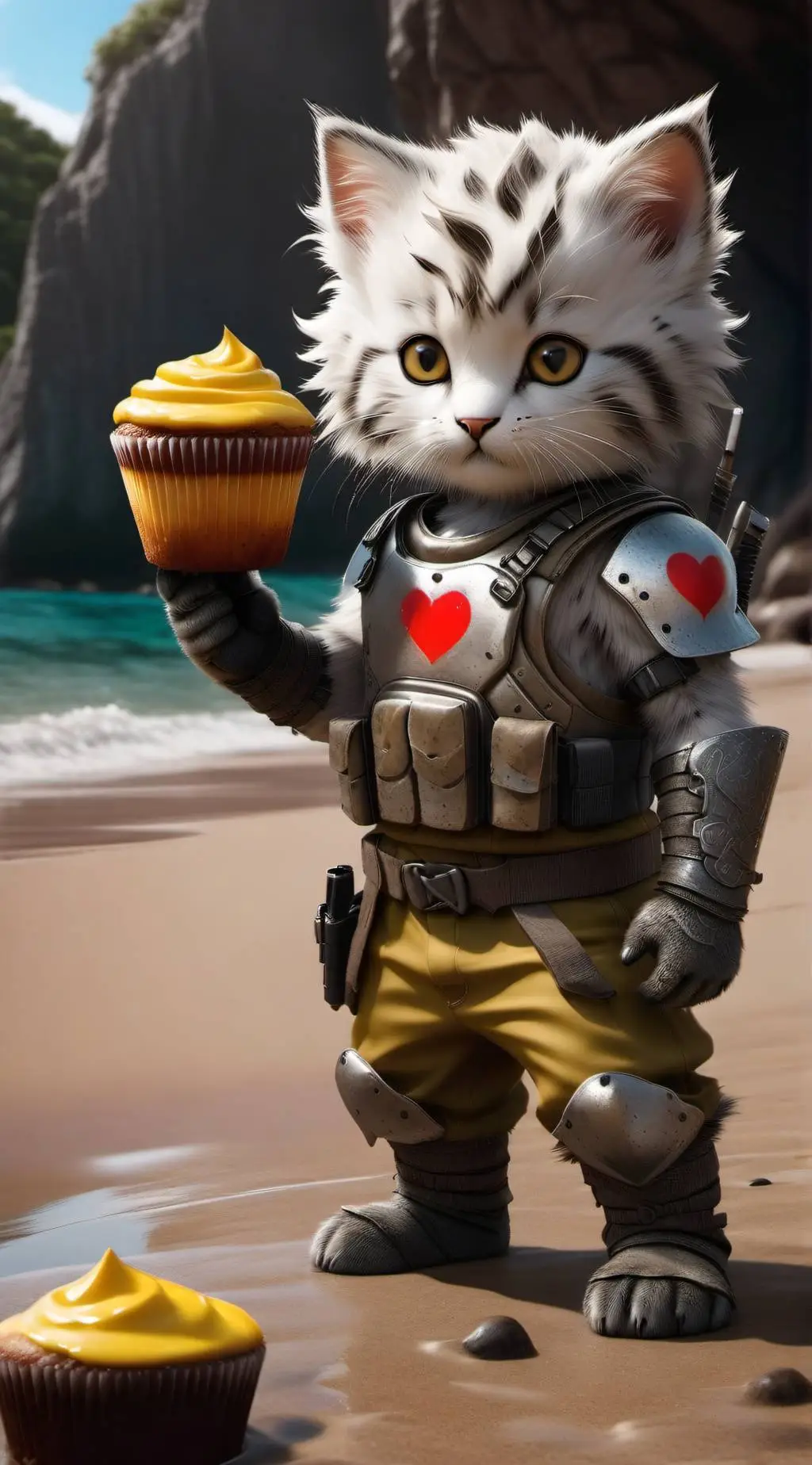 ai character: Battle kitty  background