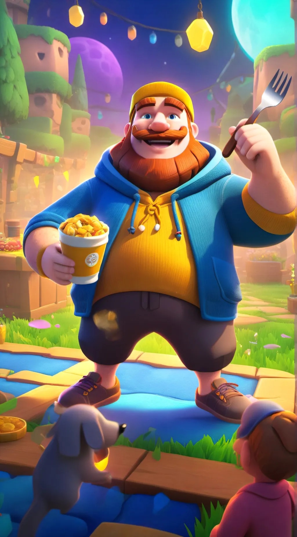 ai character: CaseOh background