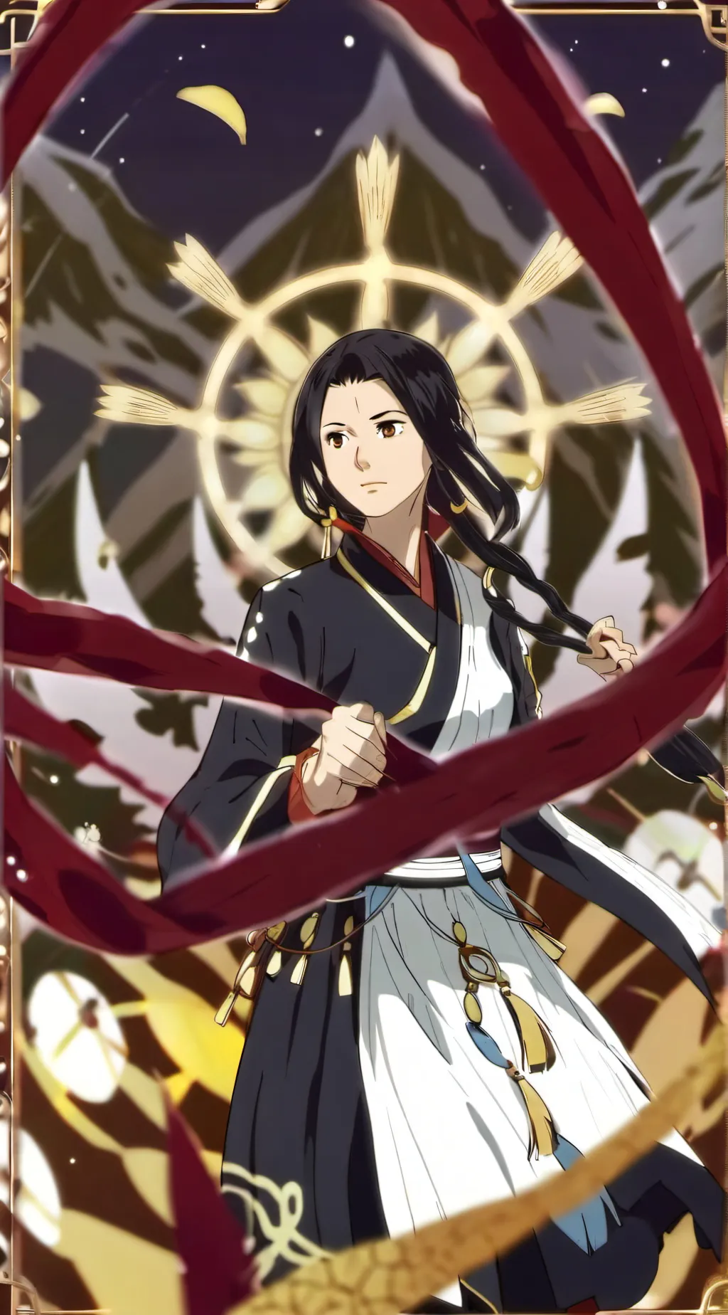 ai character: sakupen circles  background