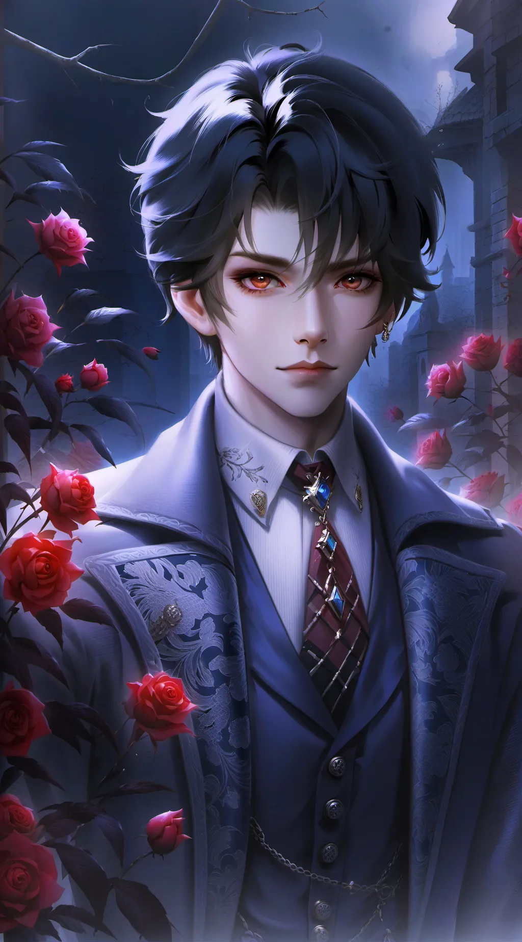 ai character: Dracula  background