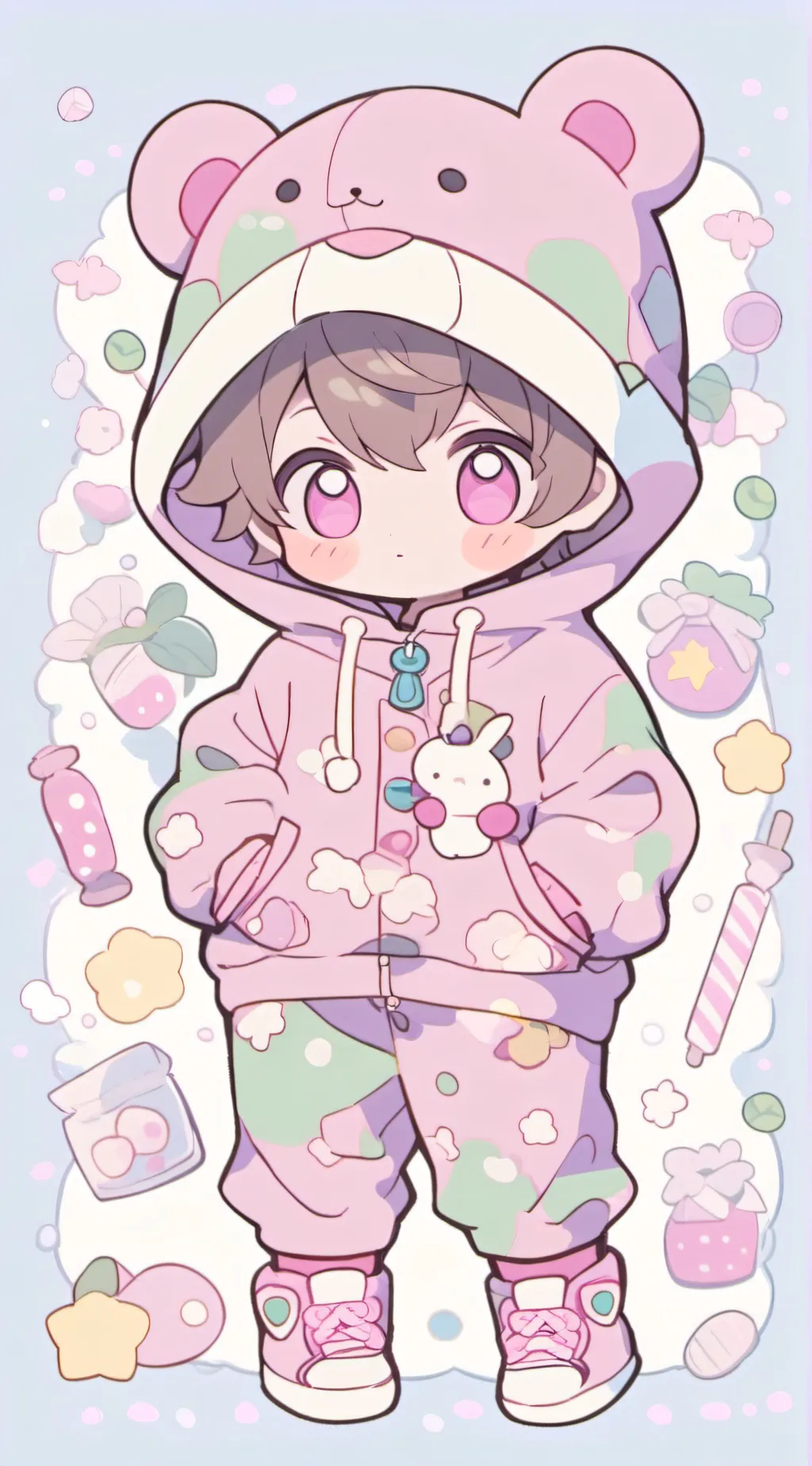 ai character: 🌈🍼baby🌈🍼 background