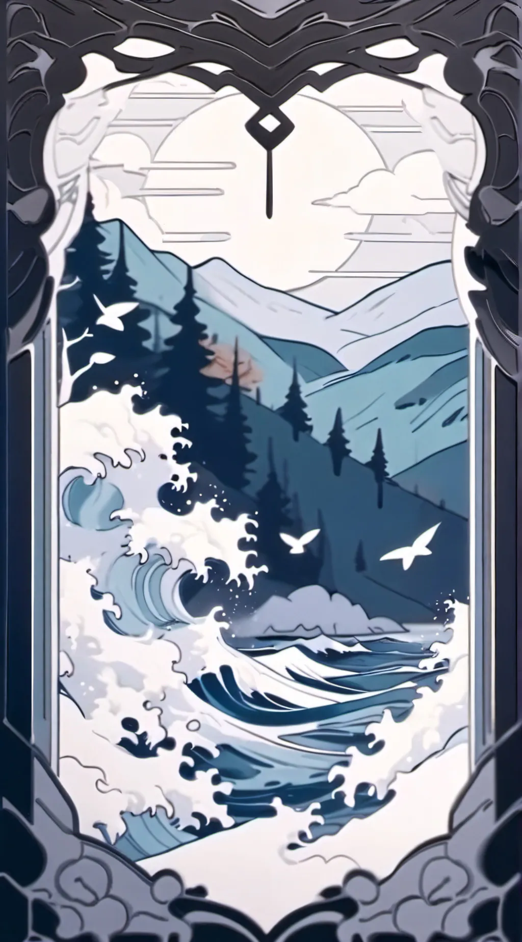 ai character: A break background