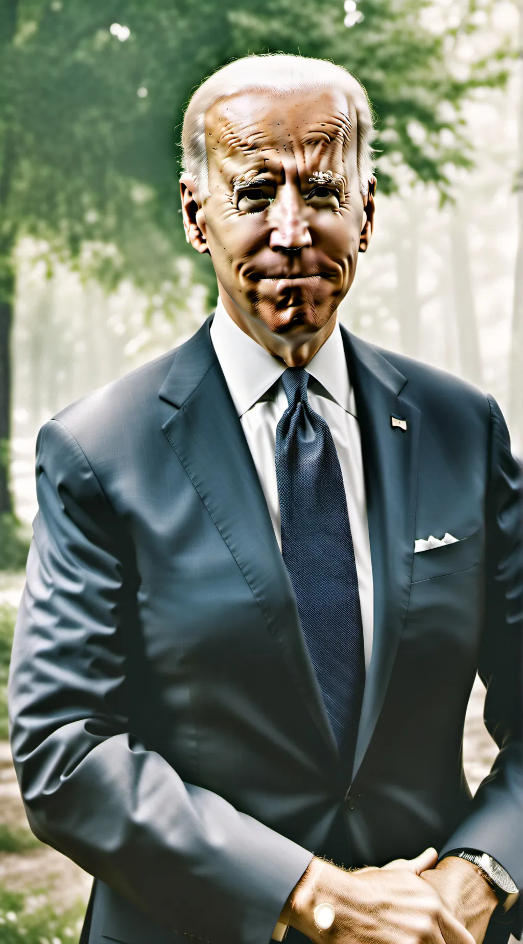 ai character: Joe Biden  background