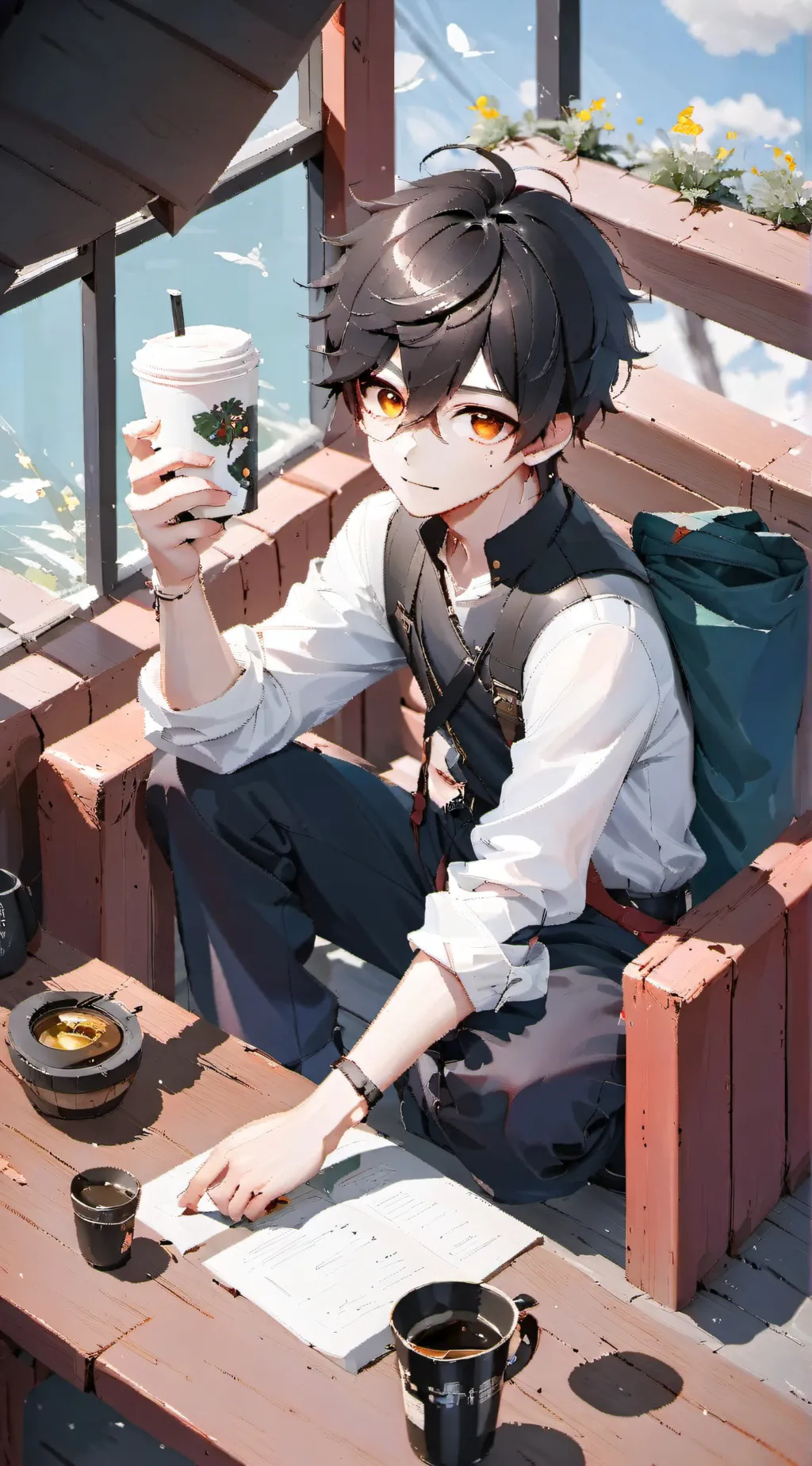 ai character: Zane  background