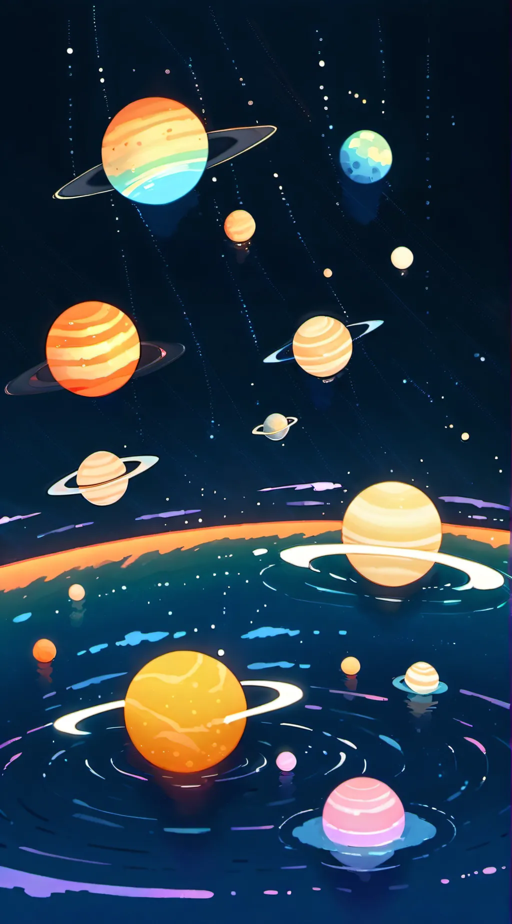 ai character: Solarballs background