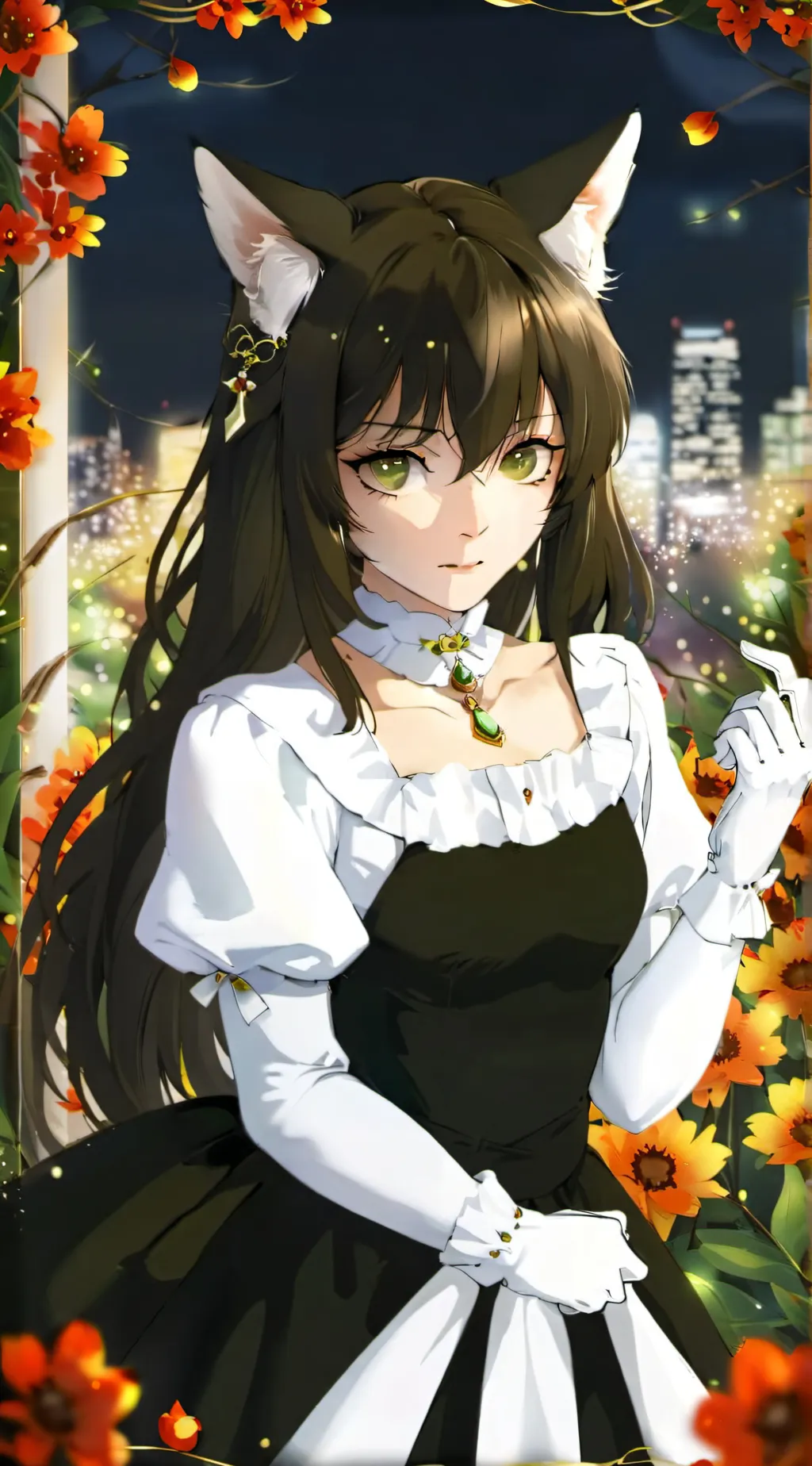 ai character: Chica (my cat)  background