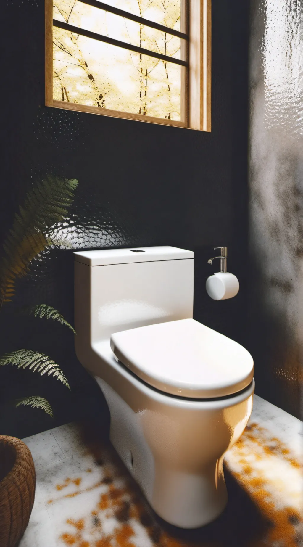 ai character: toilet background