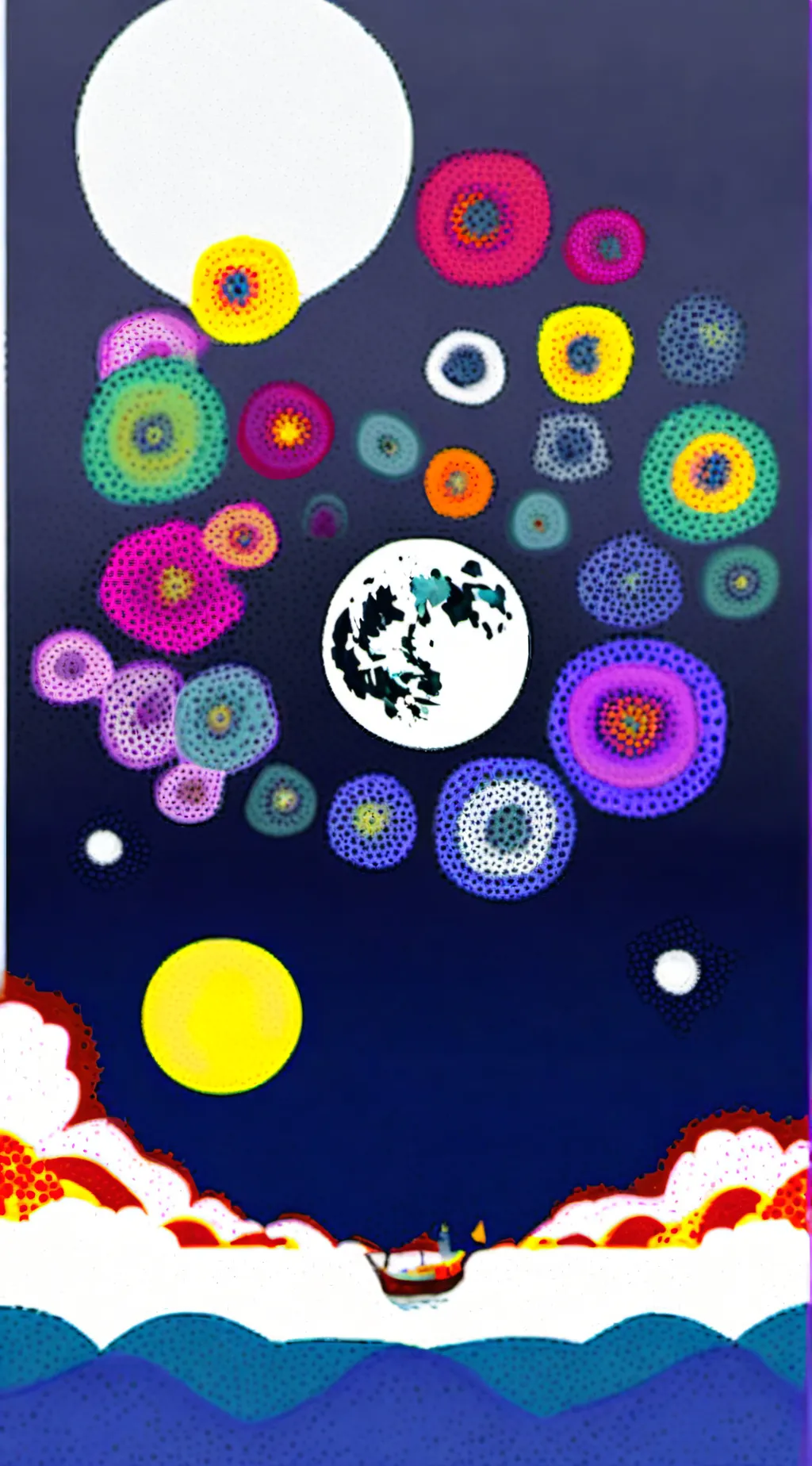 ai character: Smiling critters background