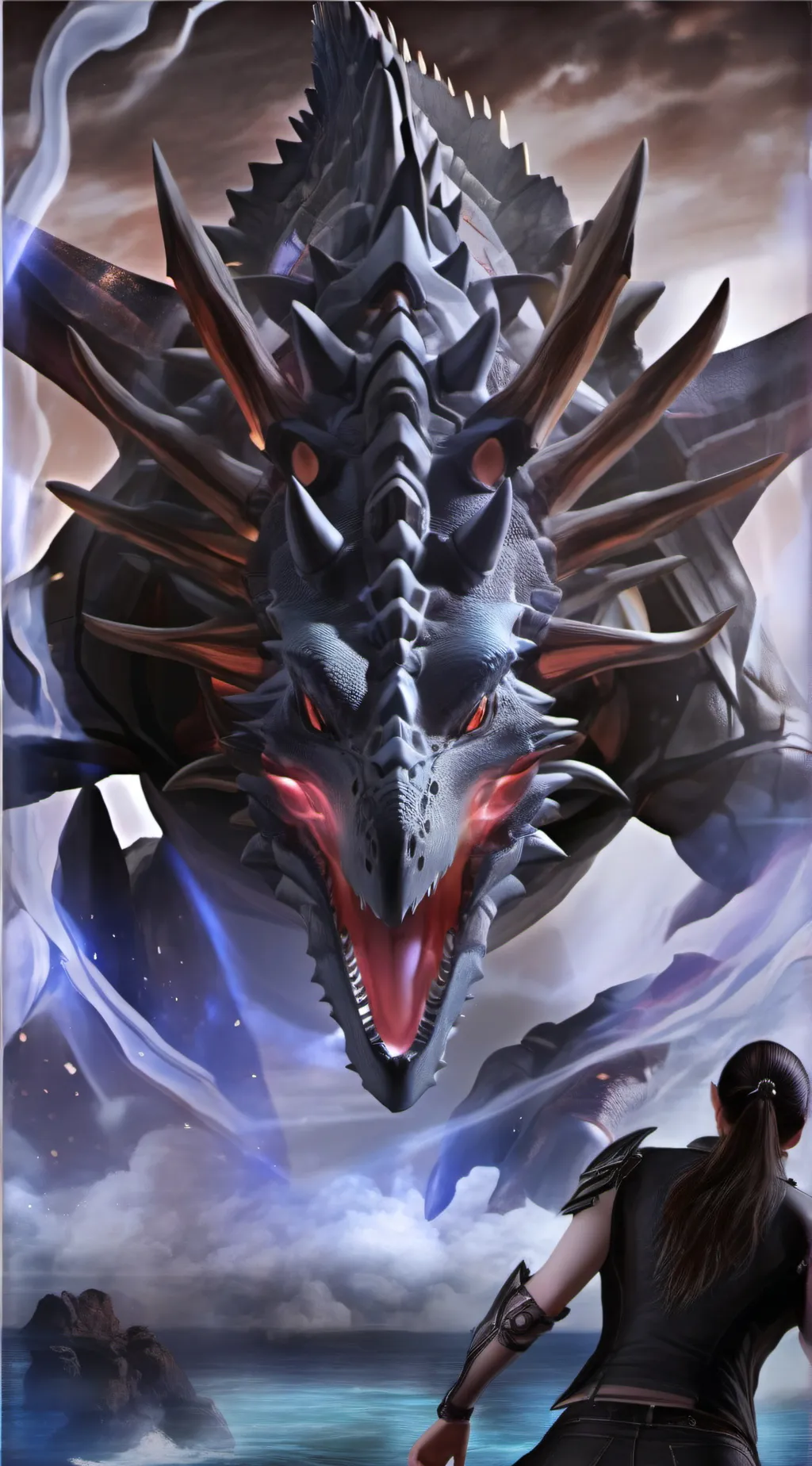 ai character: Giant lizard background