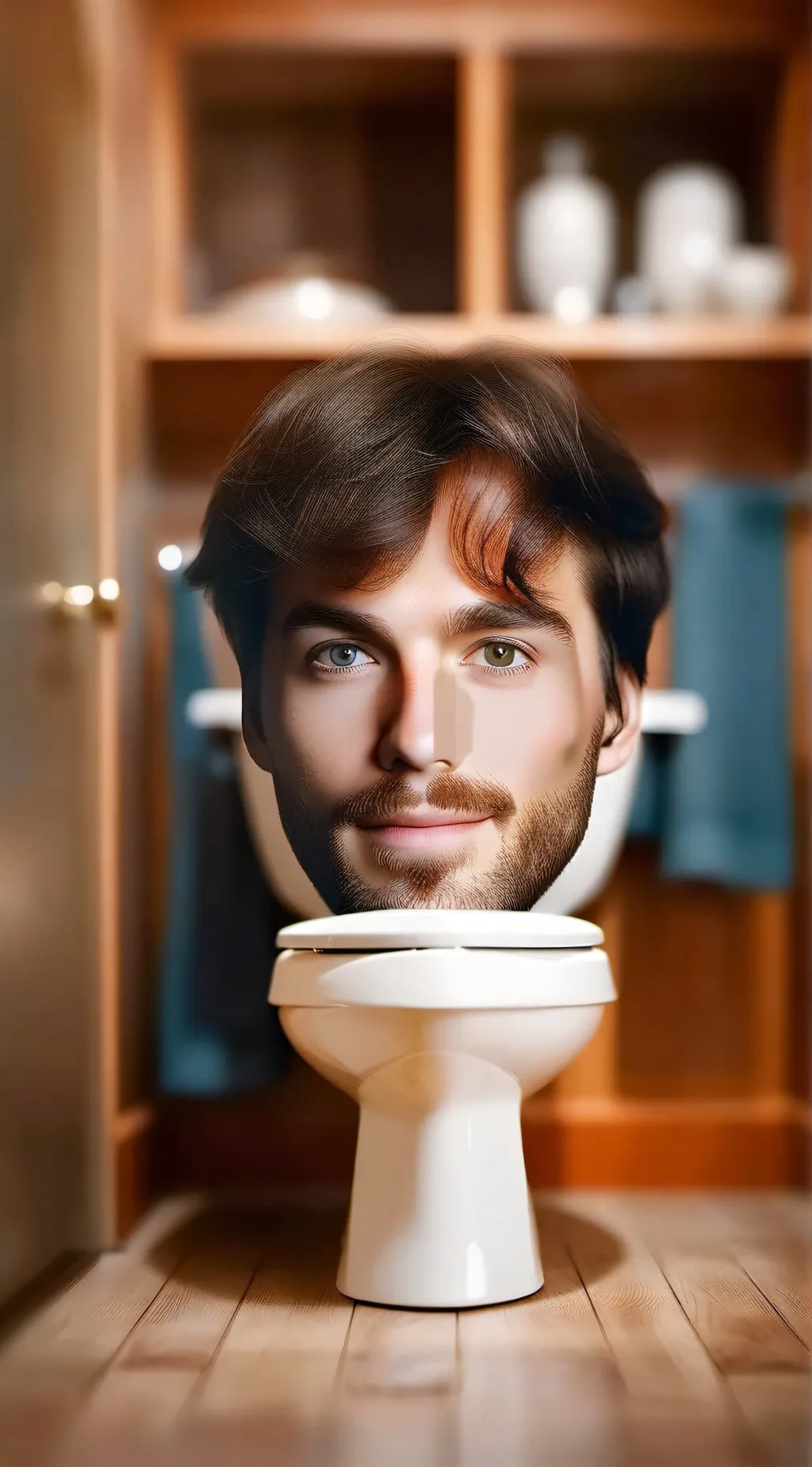 ai character: skibidi toliet  background