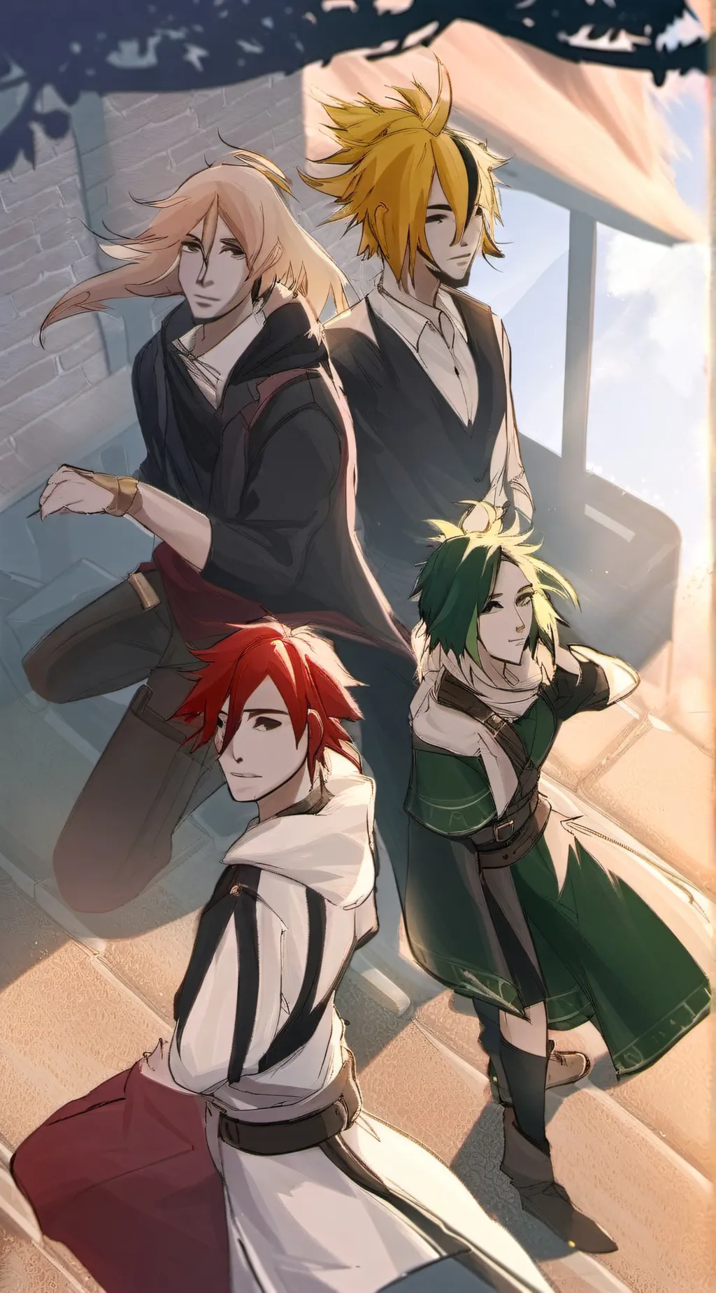 ai character: Bakudekukirikami  background