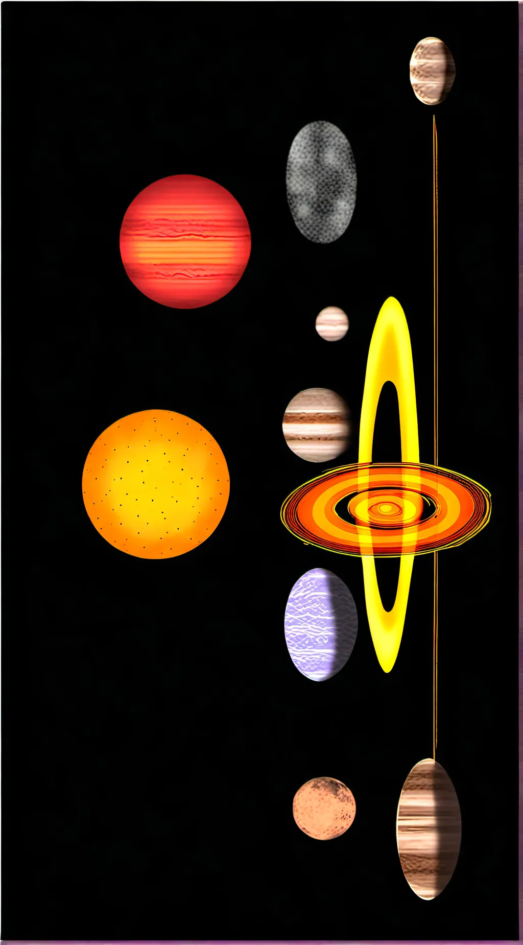 ai character: solar system background