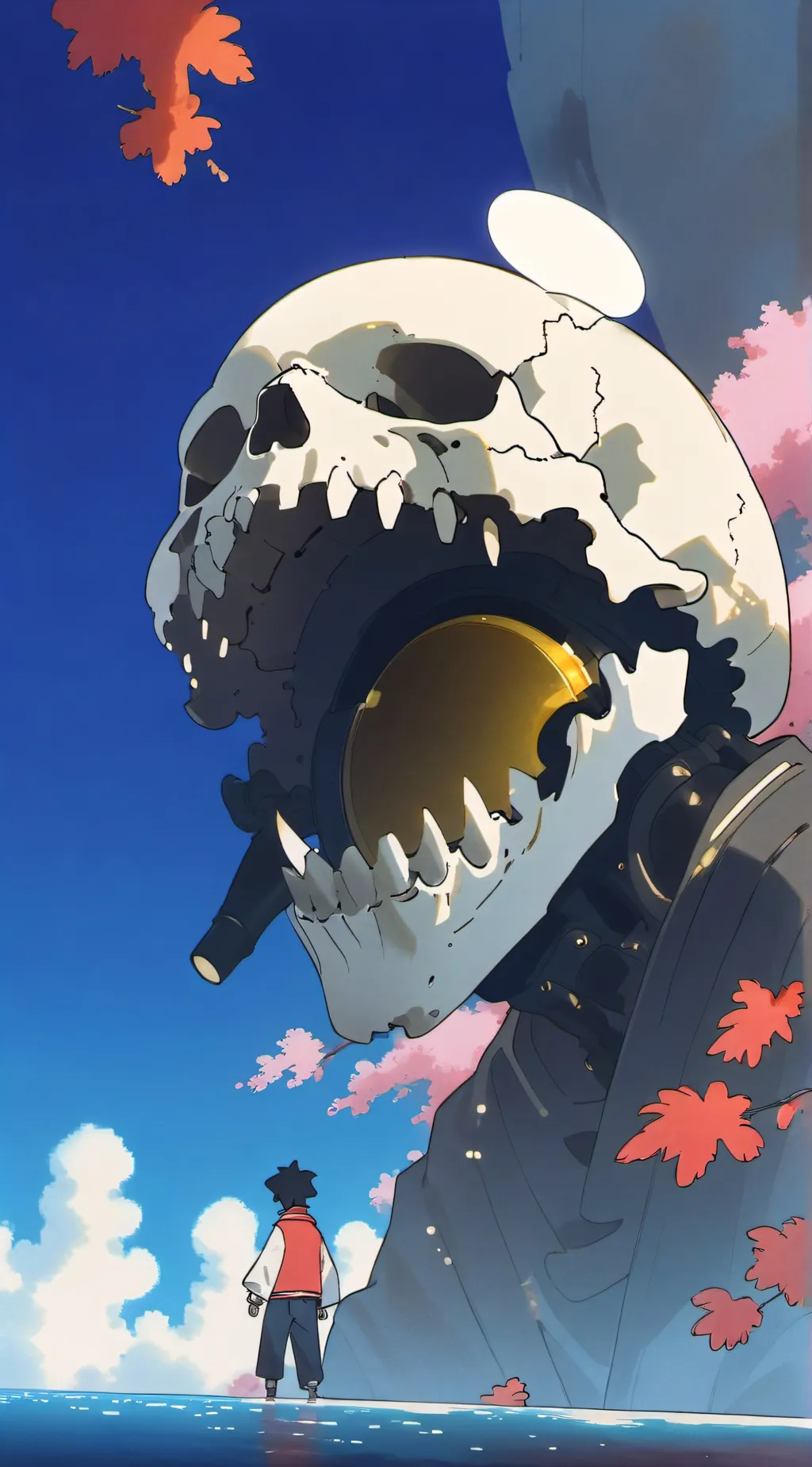 ai character: SKULL ISLAND!!! background