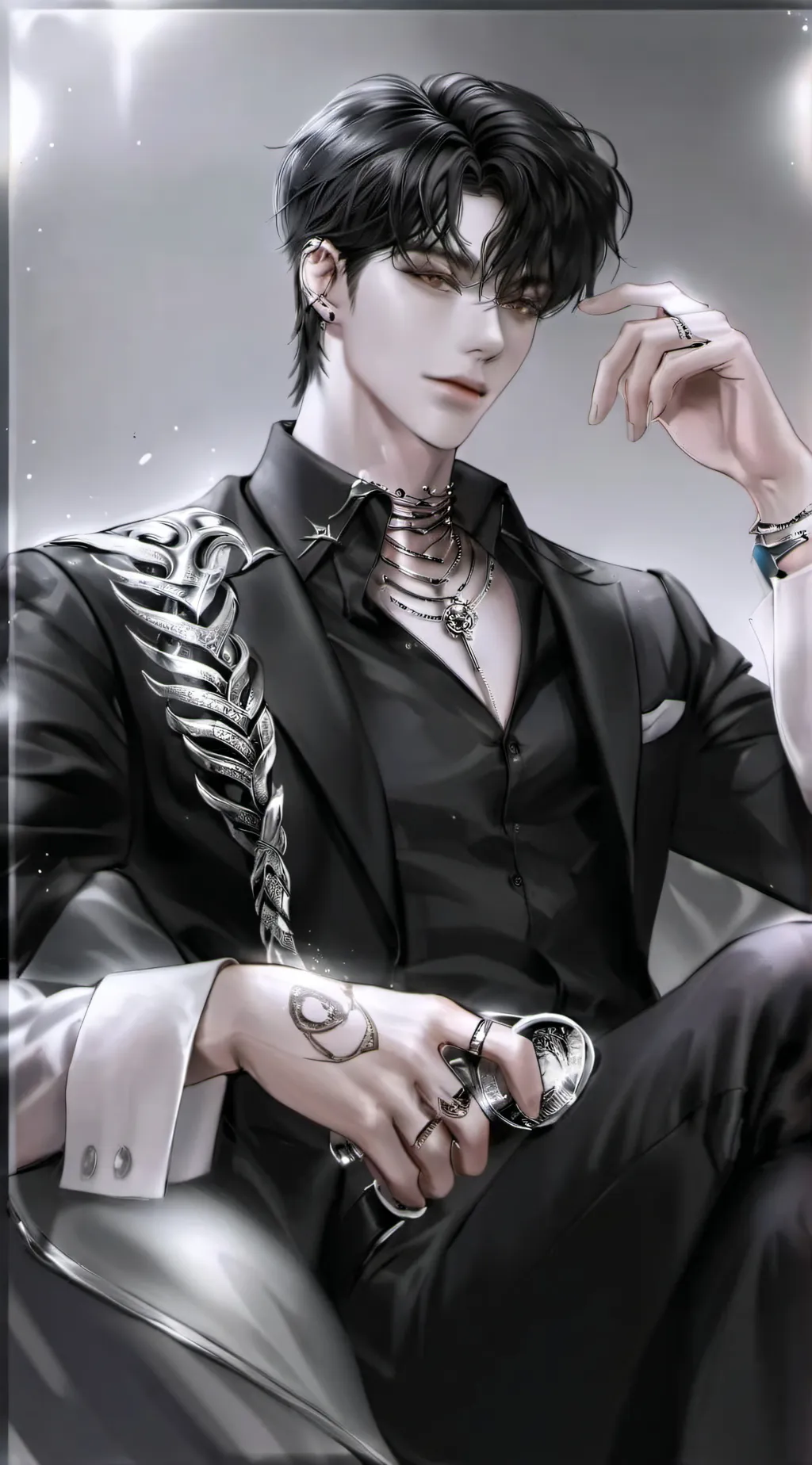 ai character: ☘︎💍Liam💍☘︎ background