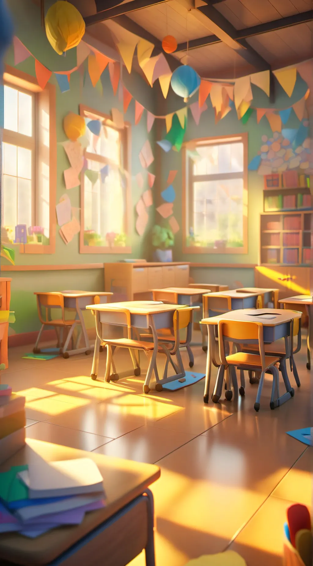 ai character: FPE SLEEPOVER background