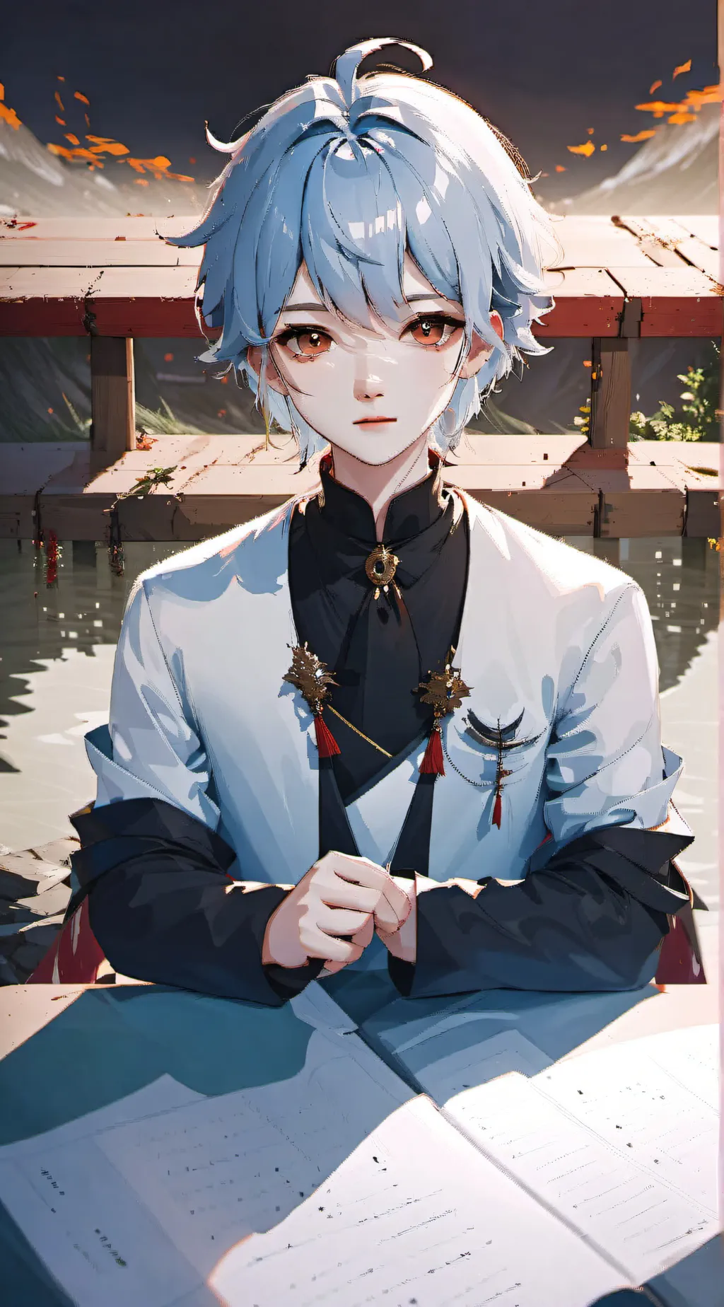 ai character: Lucas  background