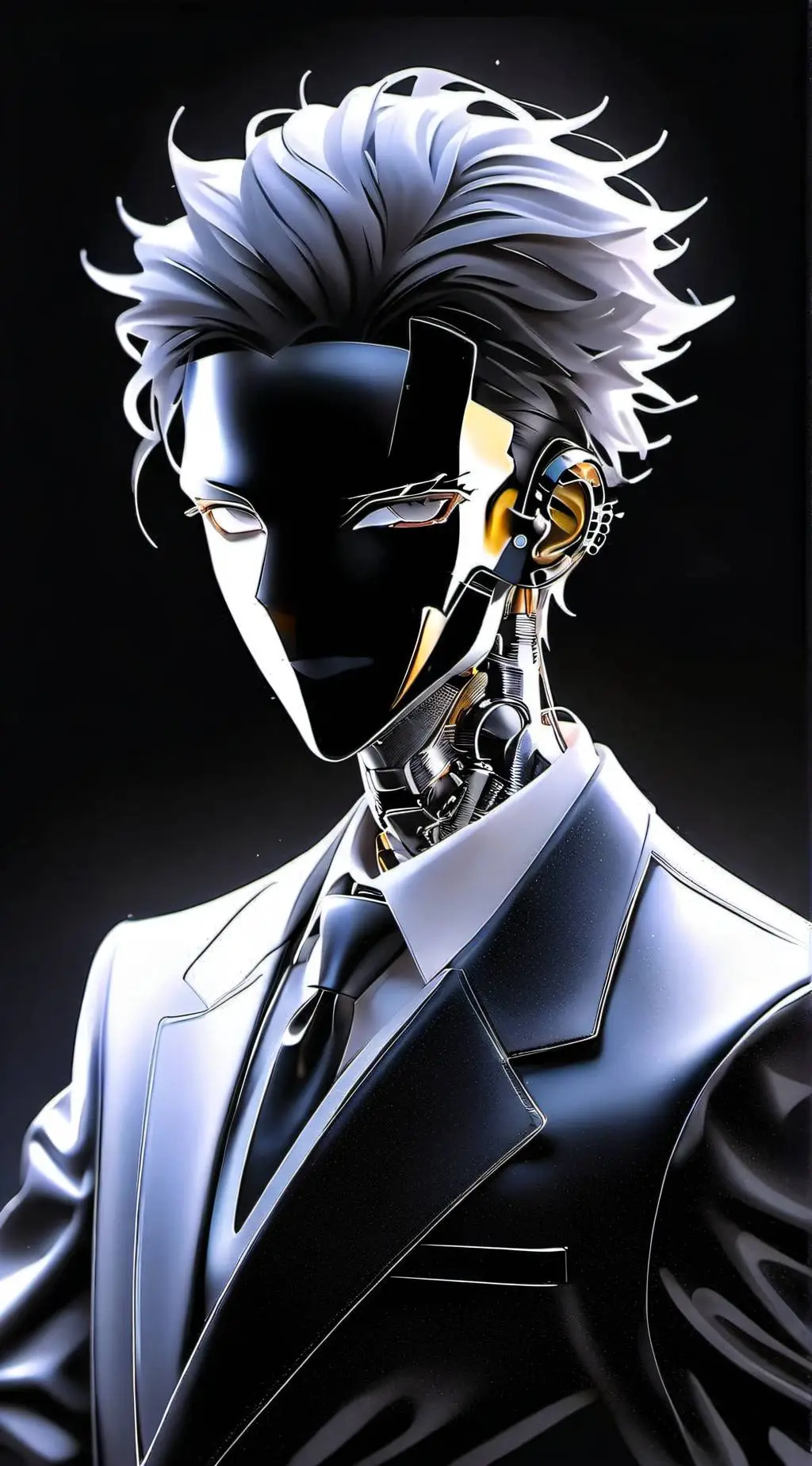 ai character: energized tvman  background