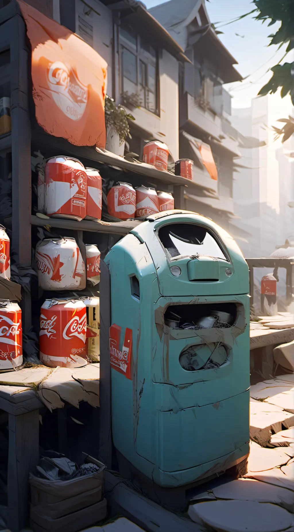 ai character: soda brands background