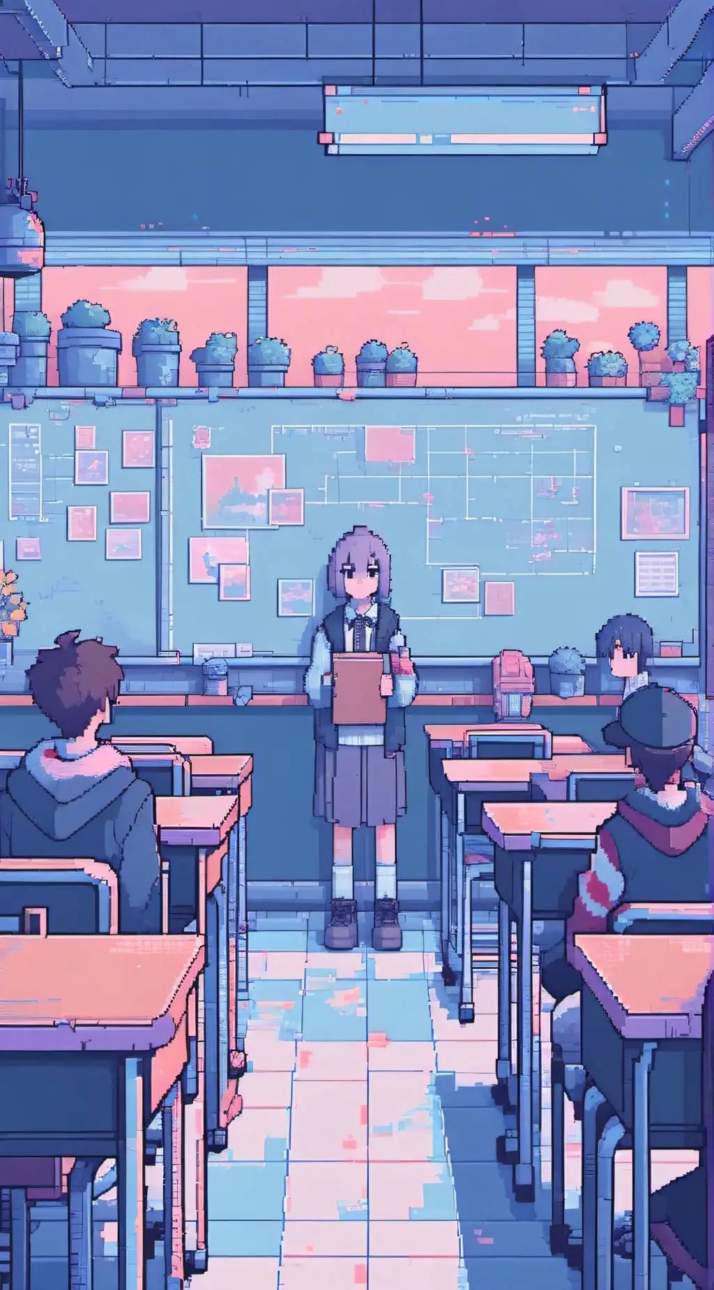 ai character: Superpower school background