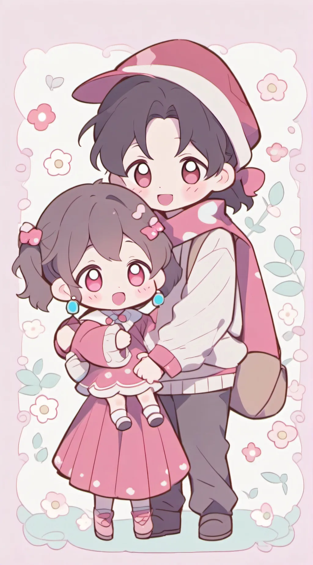 ai character: family of 7 background