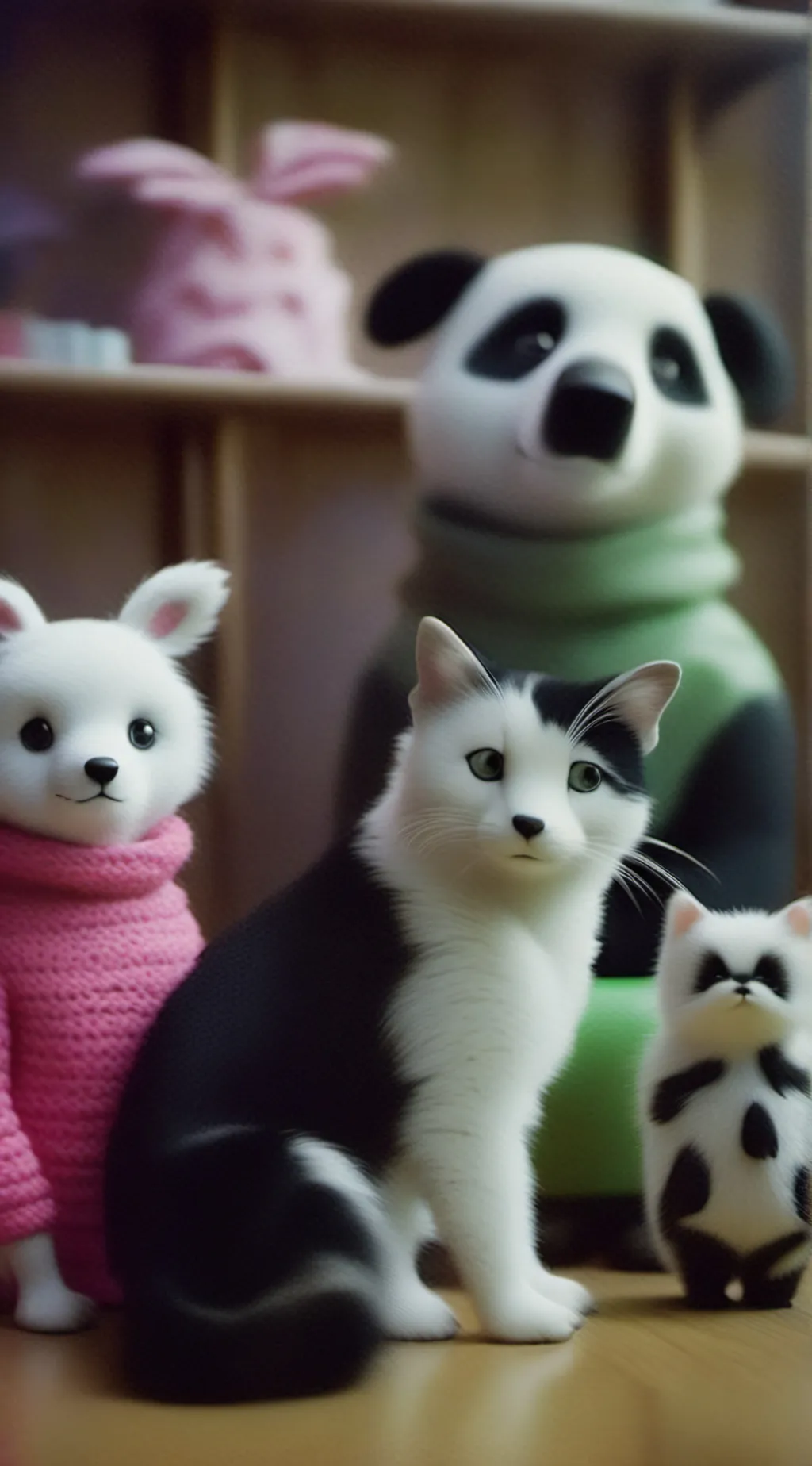 ai character: Toy animals background