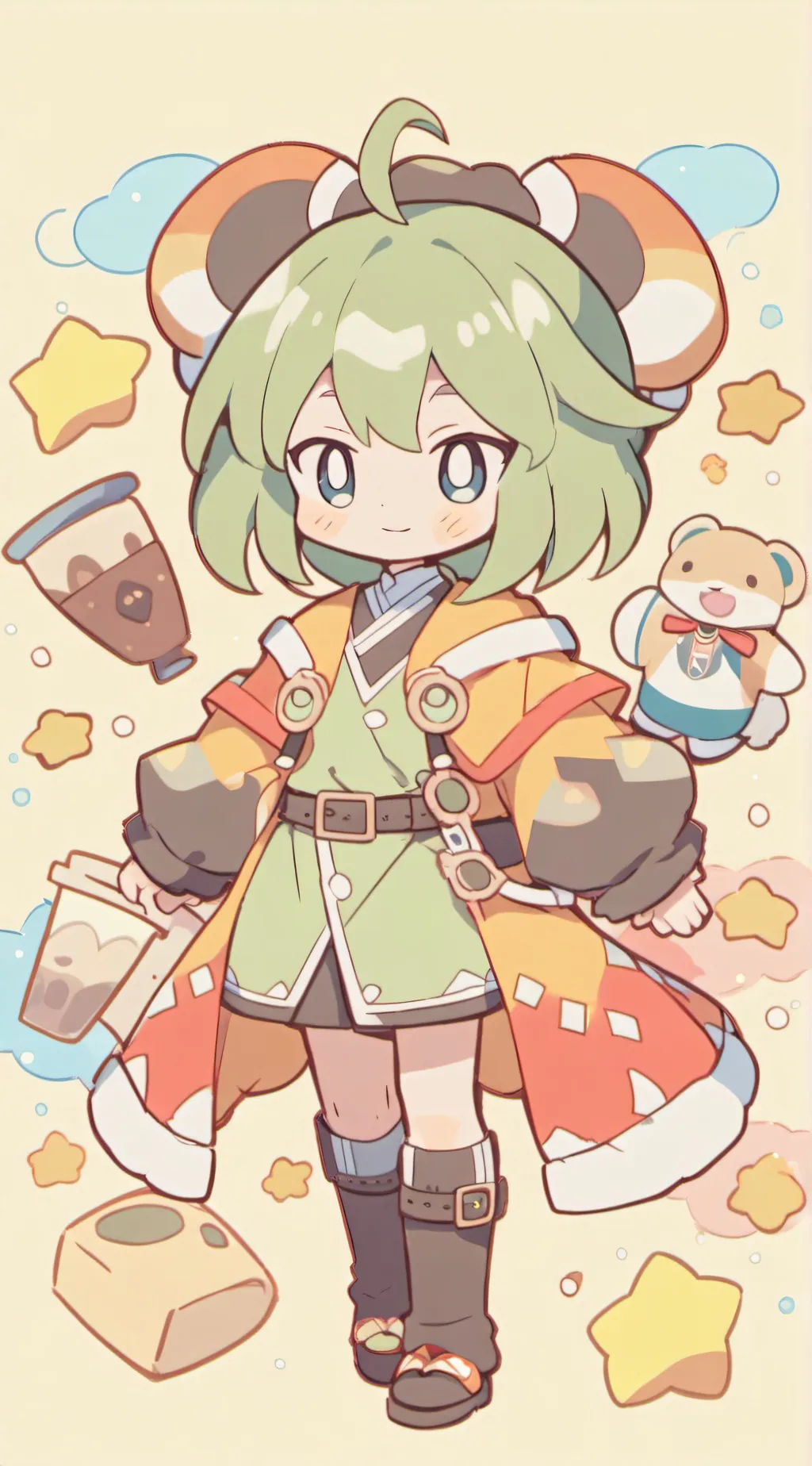 ai character: drunk dancing mha background