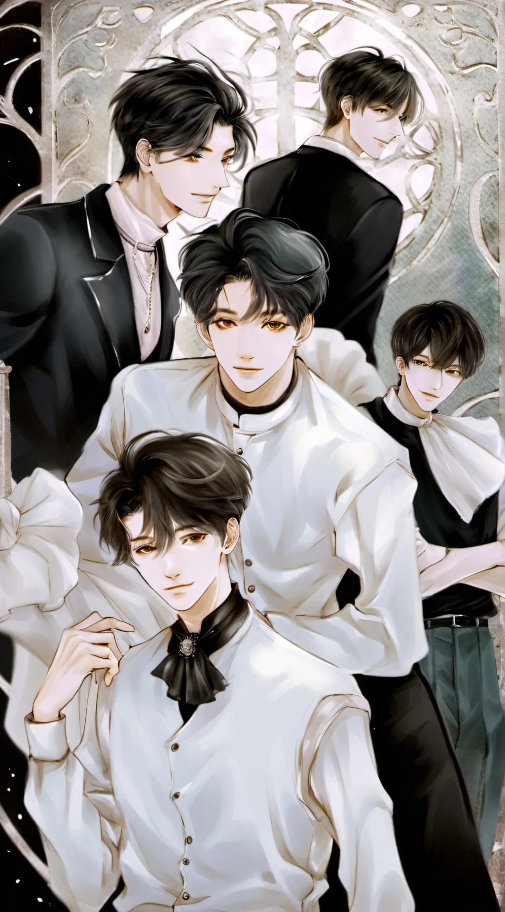 ai character: 7 boys background