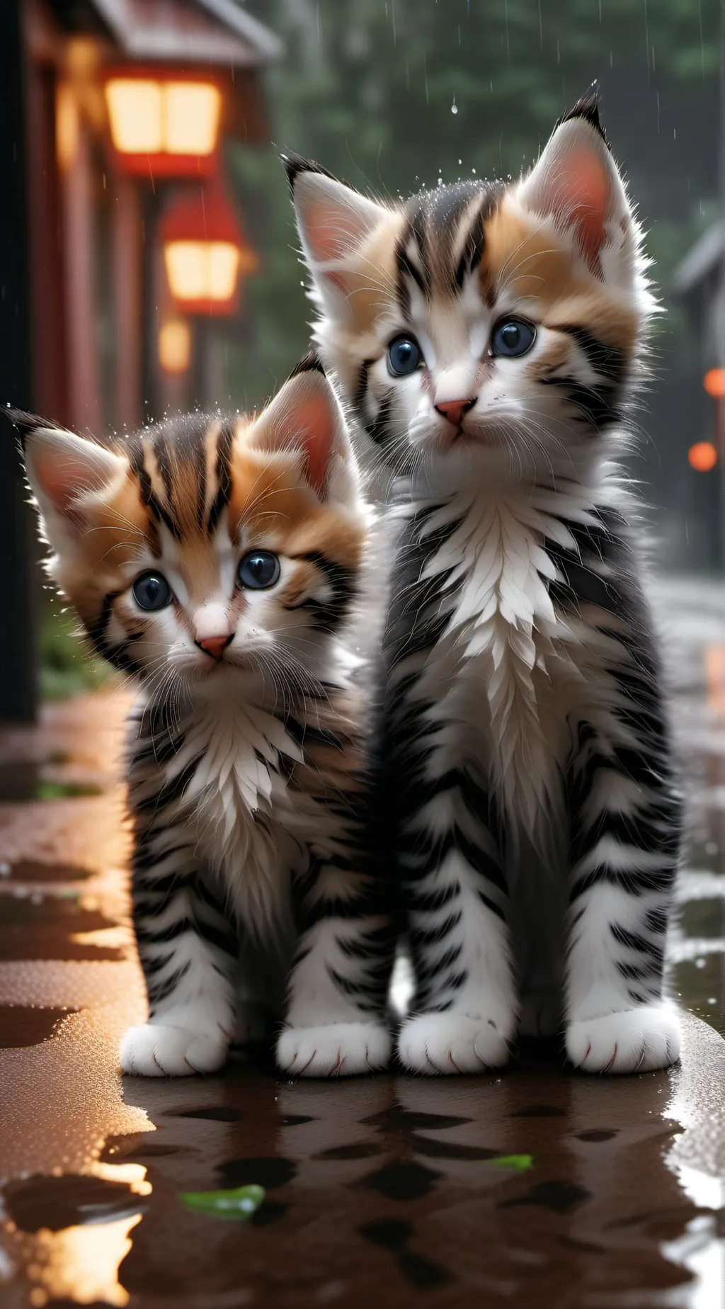 ai character: kittens background