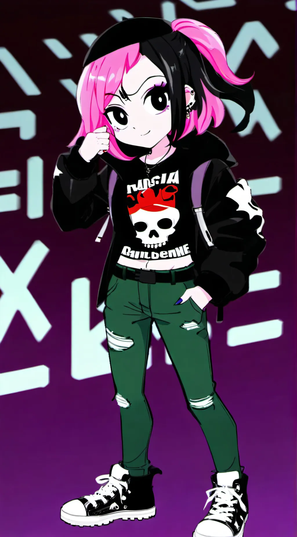 ai character: Sadie  background