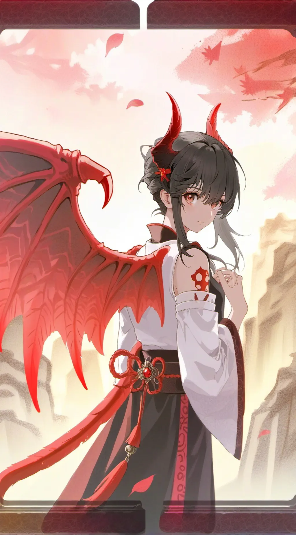 ai character: demon kids background