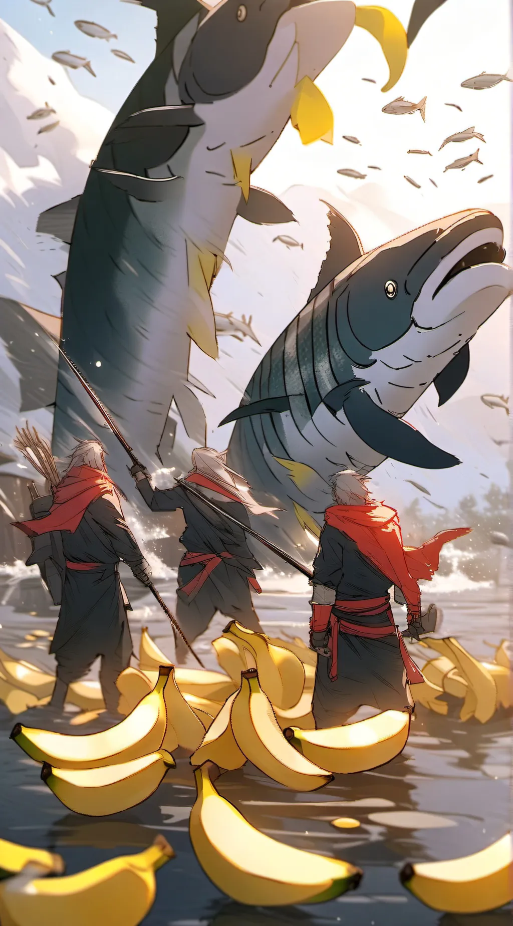 ai character: banana war background