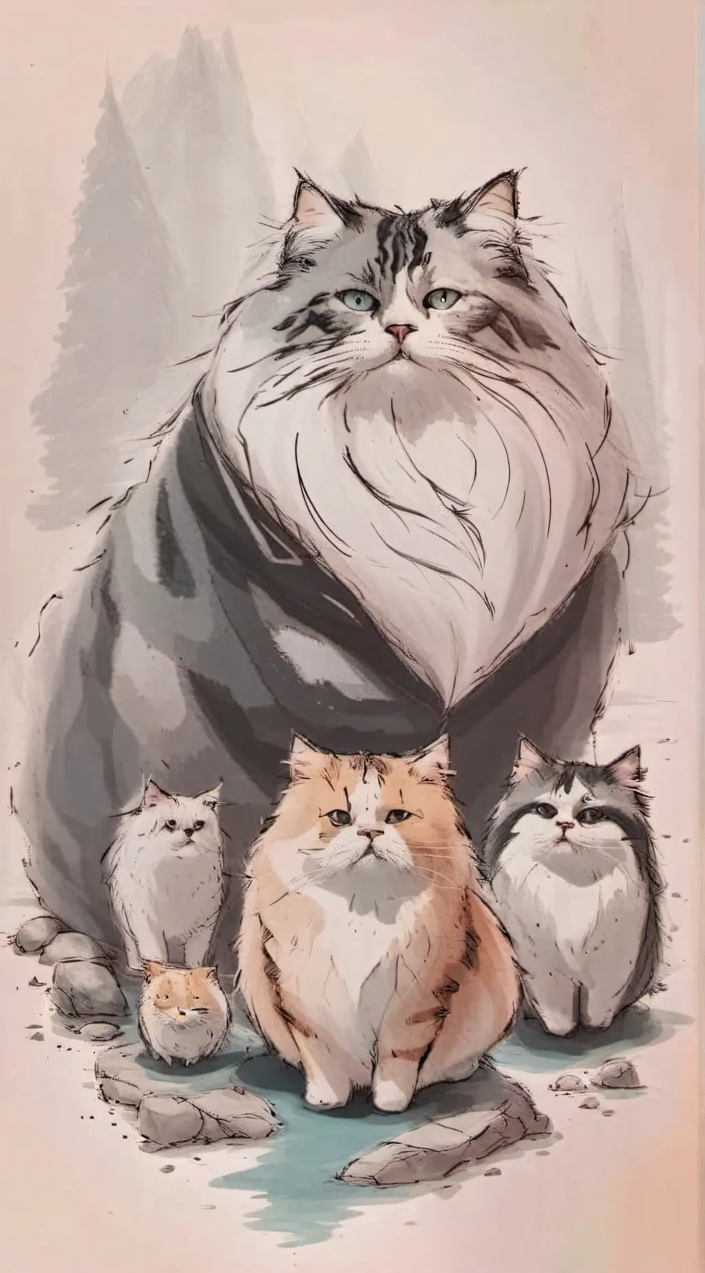 ai character: cat family background