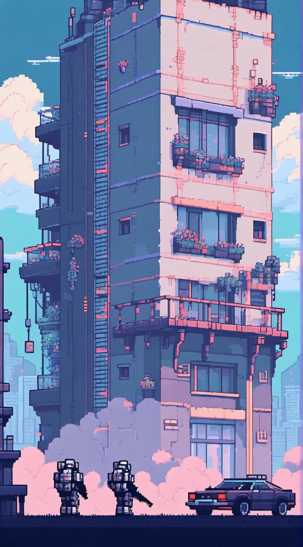 ai character: murder drones background