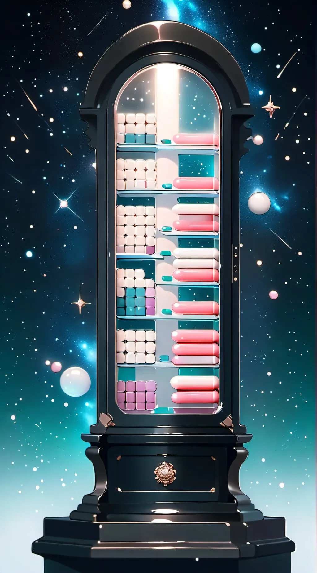 ai character: pills background