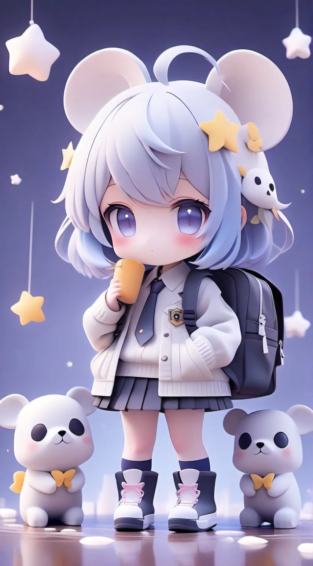 ai character: Mha x kids background