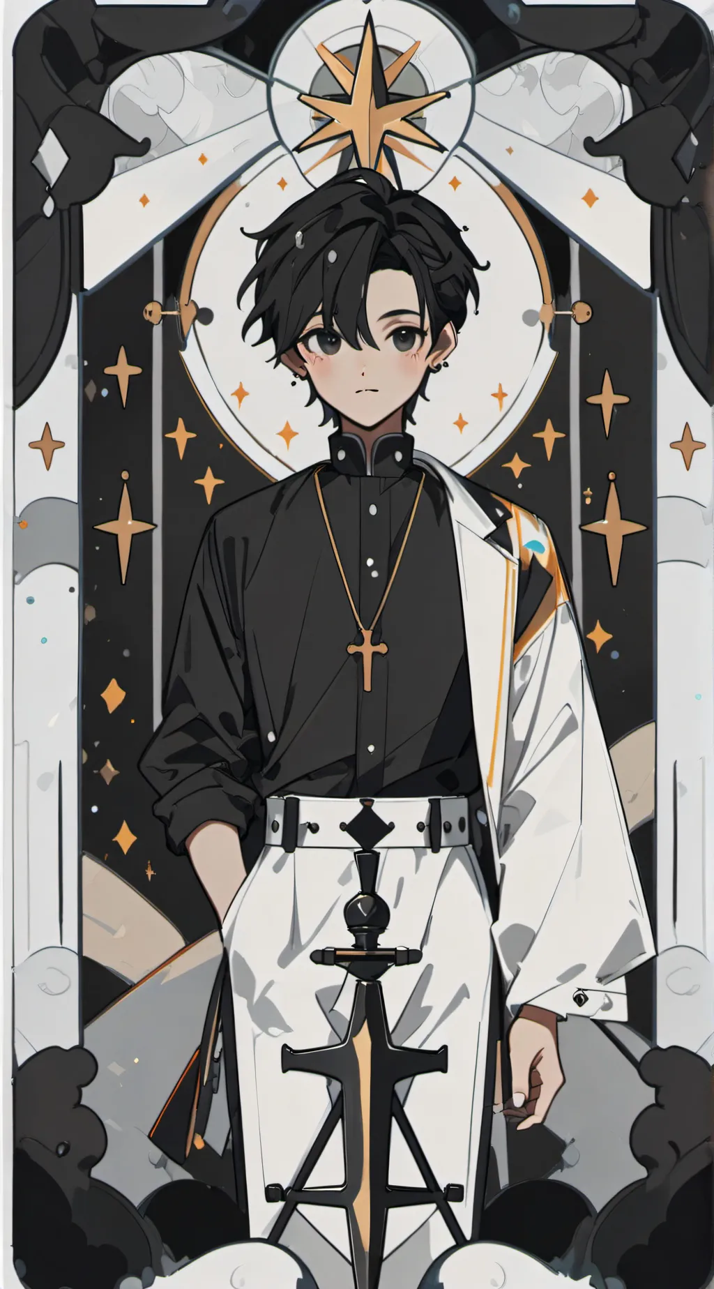 ai character: Nico..🏳️‍🌈 background