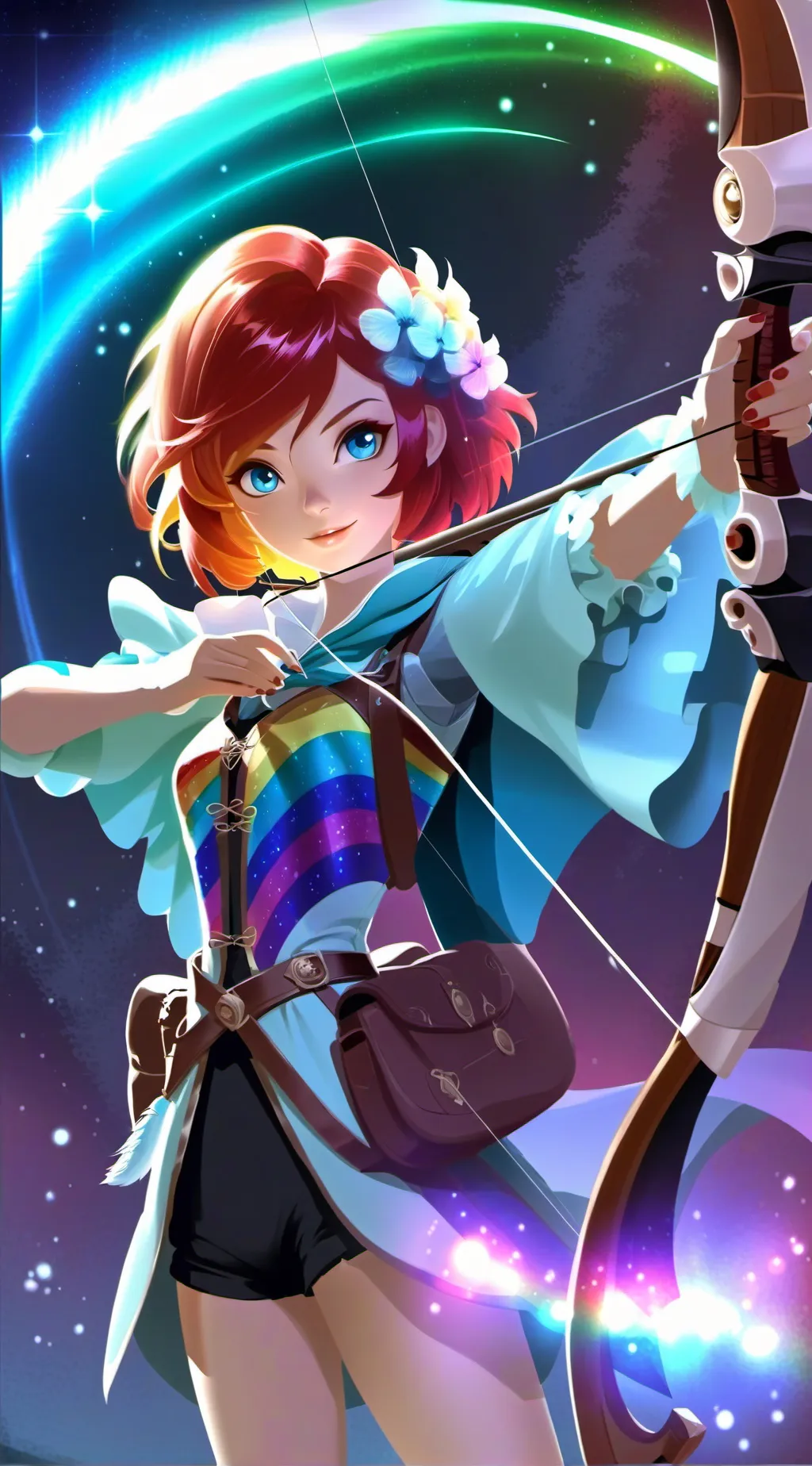 ai character: Auroras background