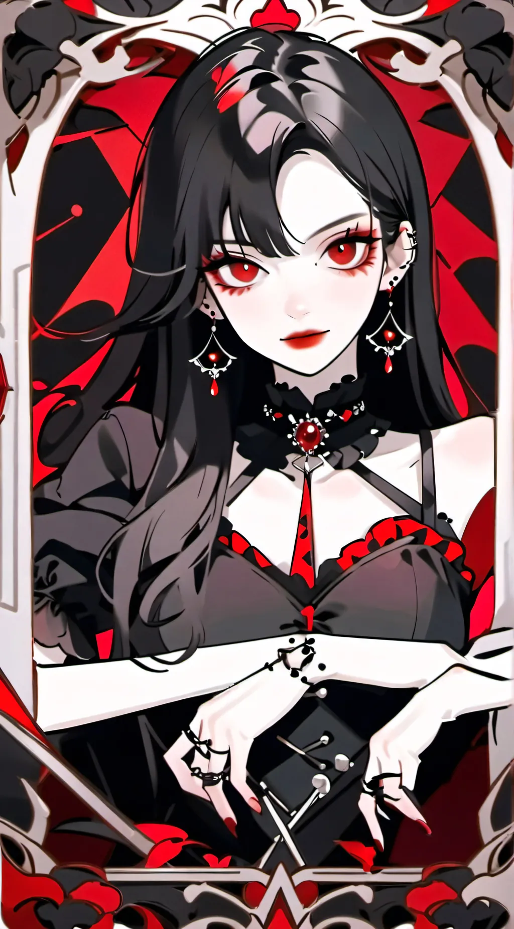 ai character: velvet background