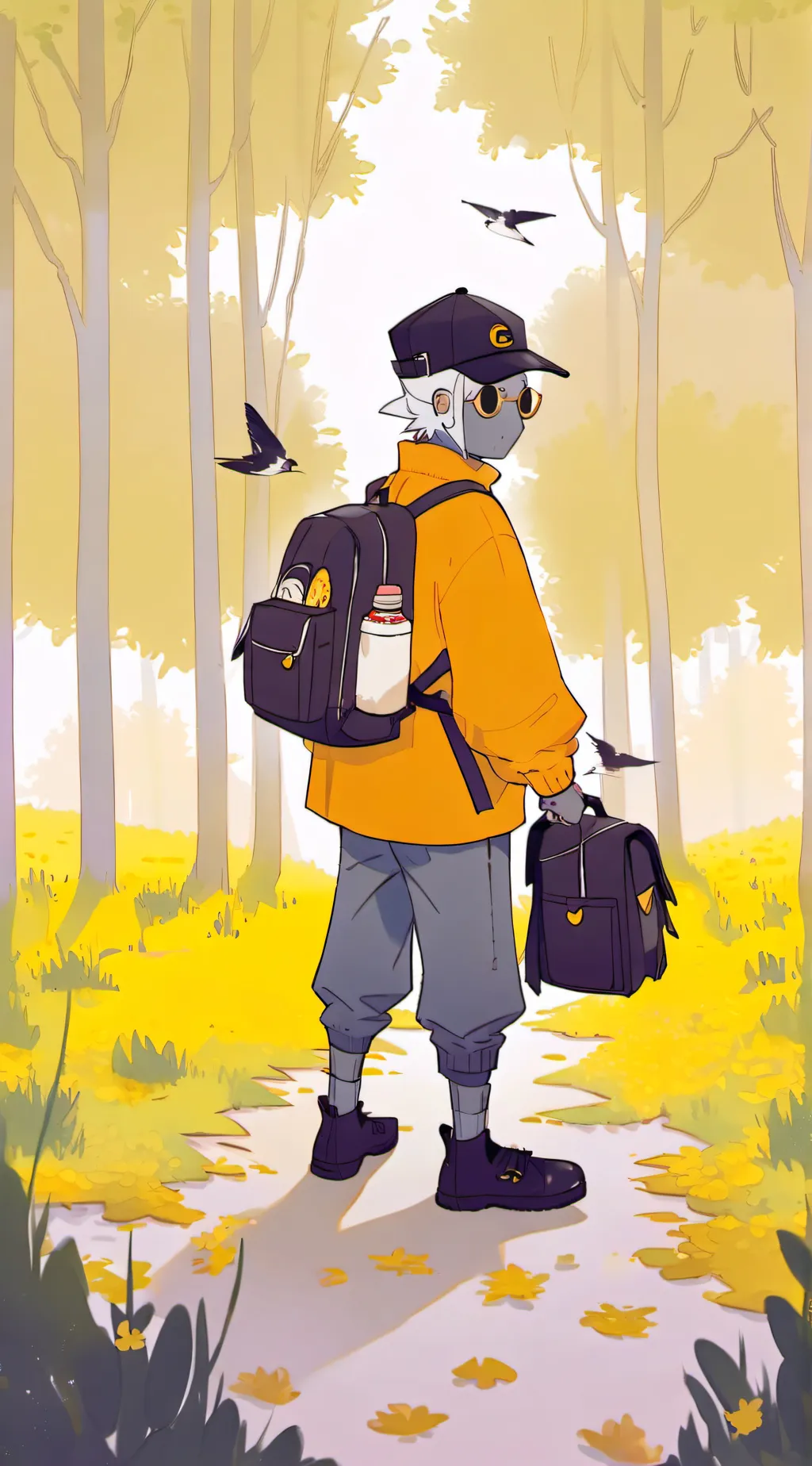 ai character: Boy critter school background