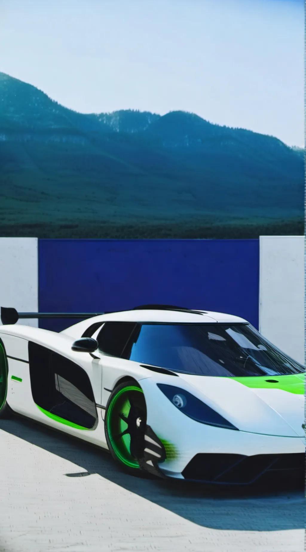 ai character: Koenigsegg Jesko background