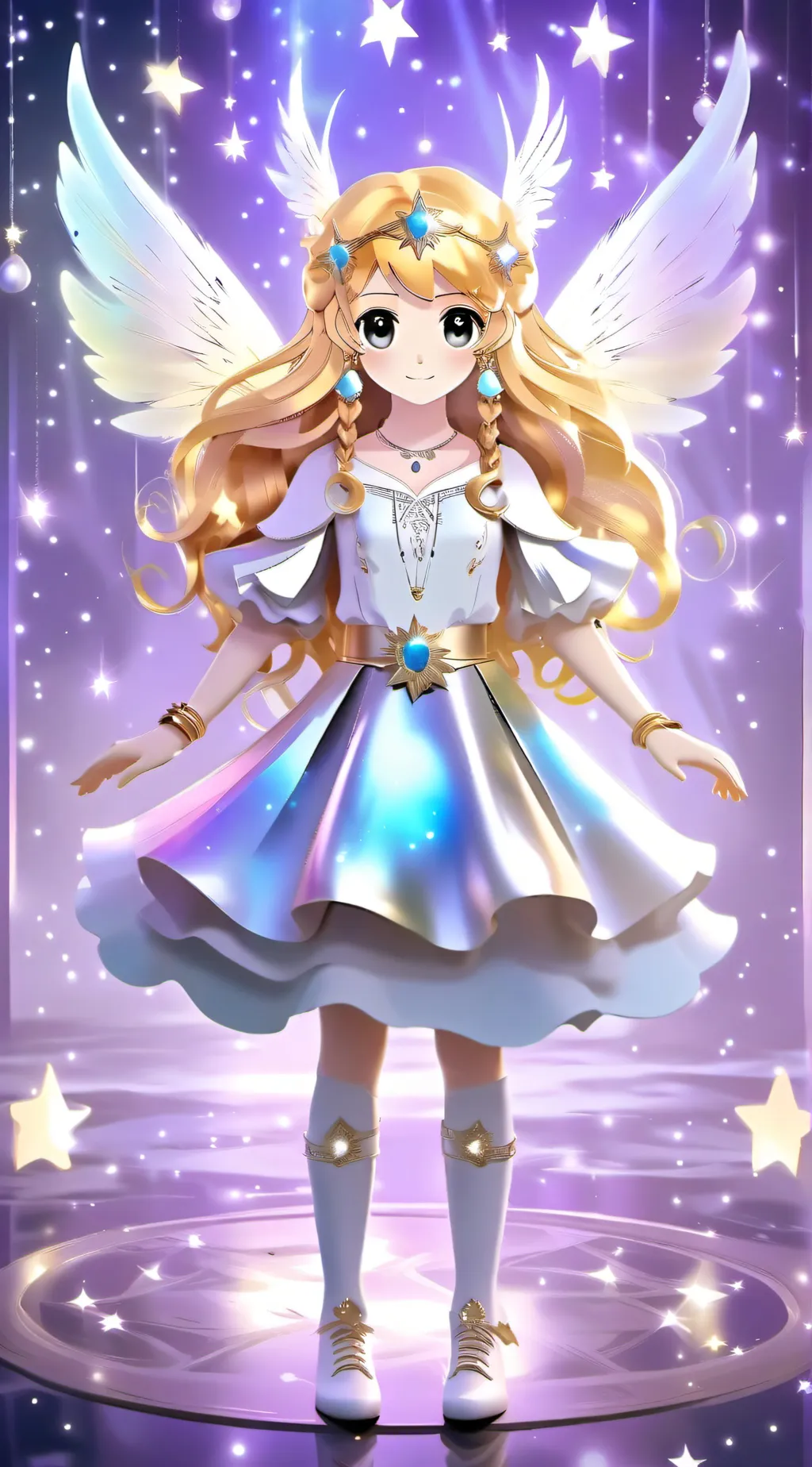 ai character: Star background