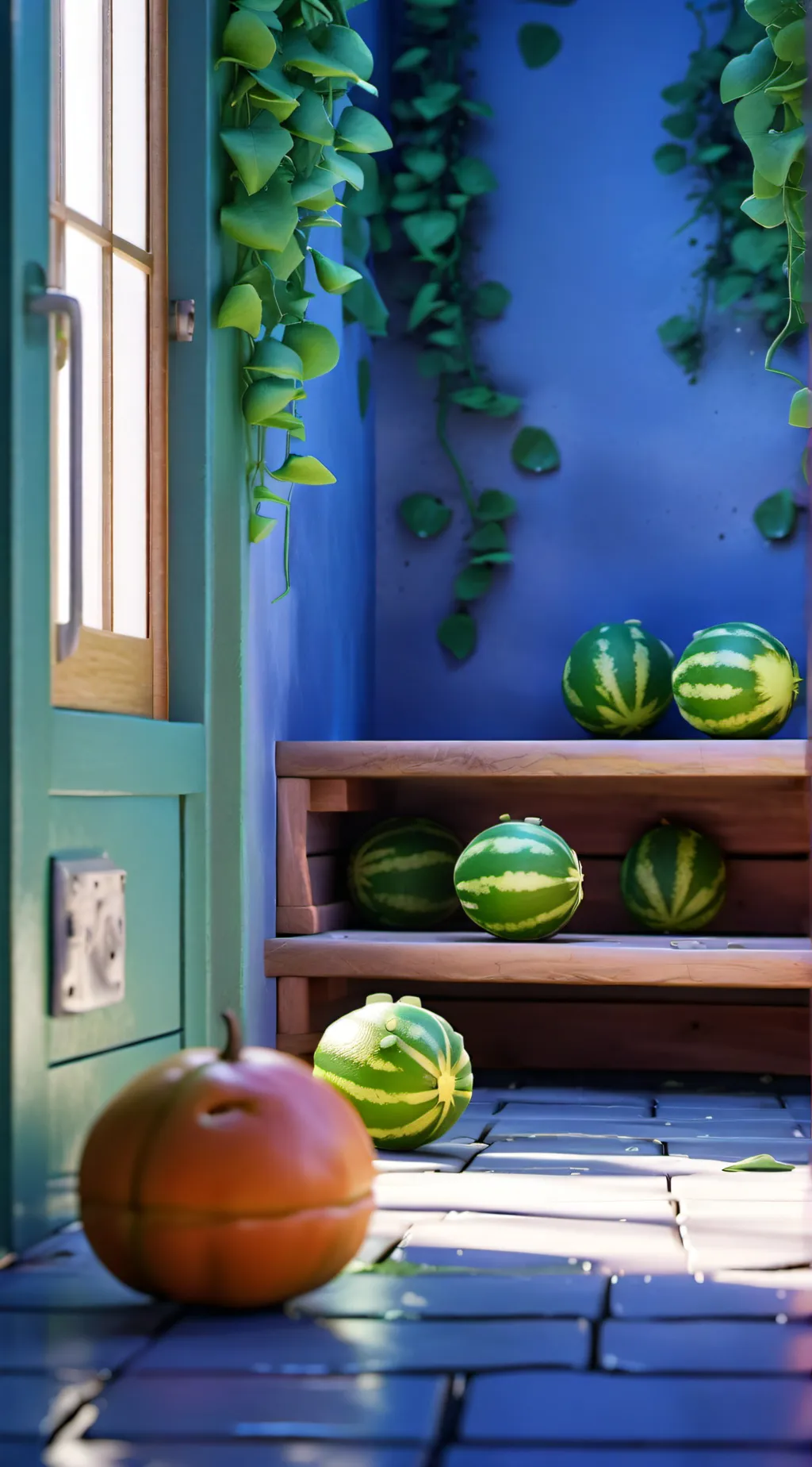 ai character: Melon background