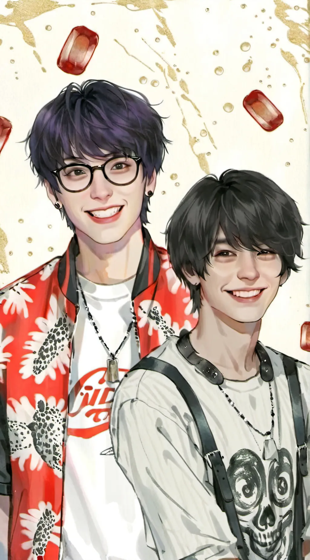 ai character: jake & Johnnie  background