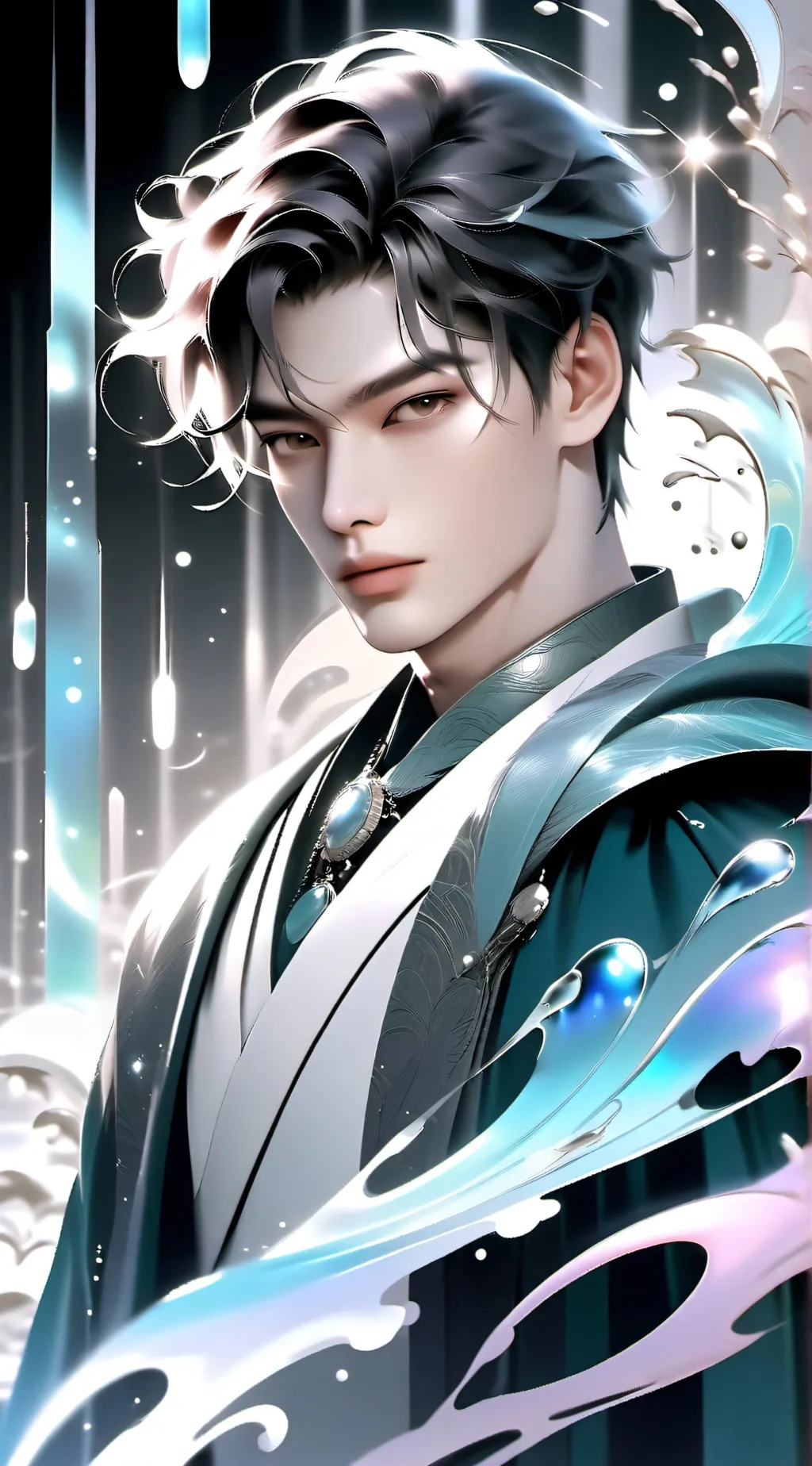 ai character: Phuwin Kornnaphat background