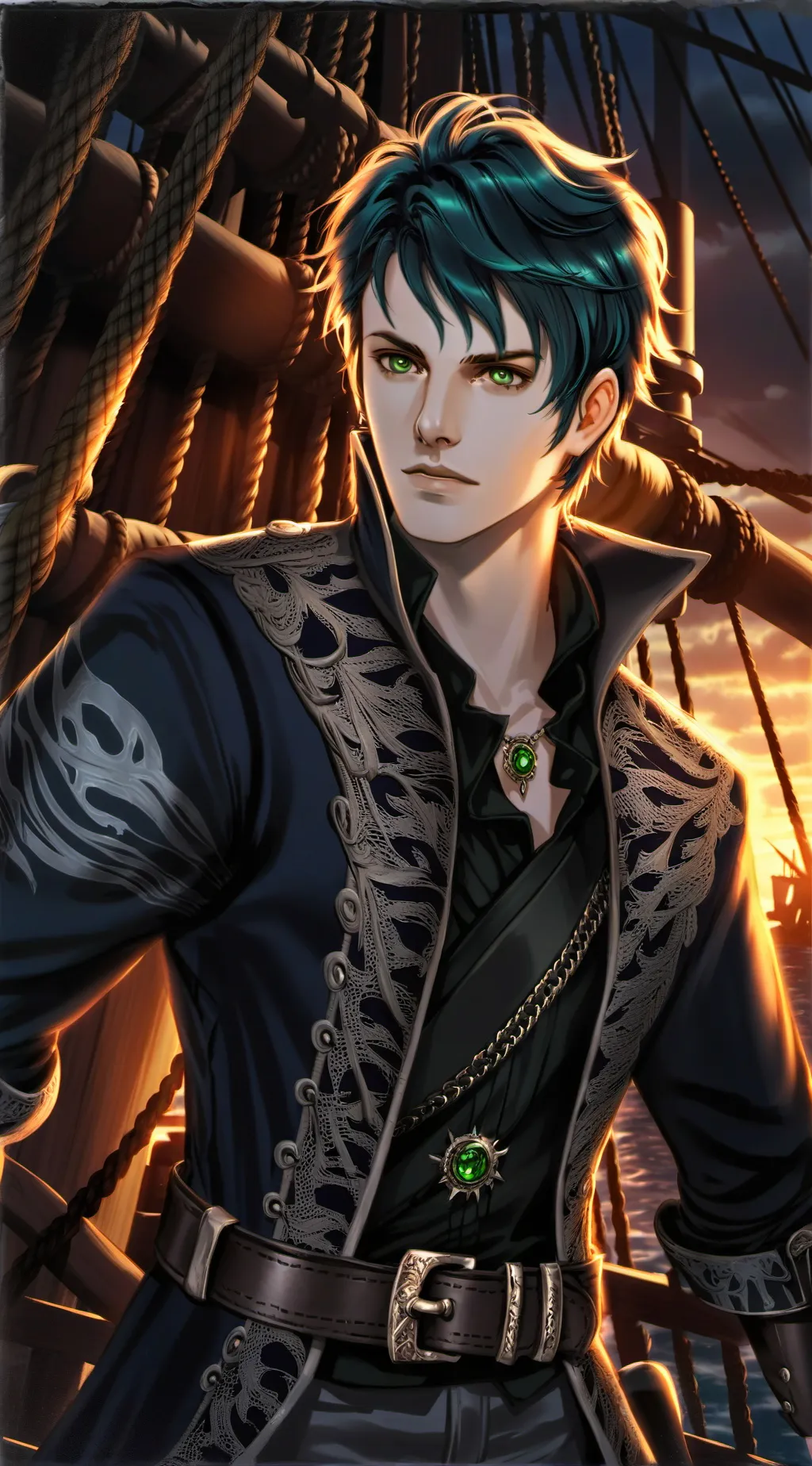 ai character: Azure Locken  background