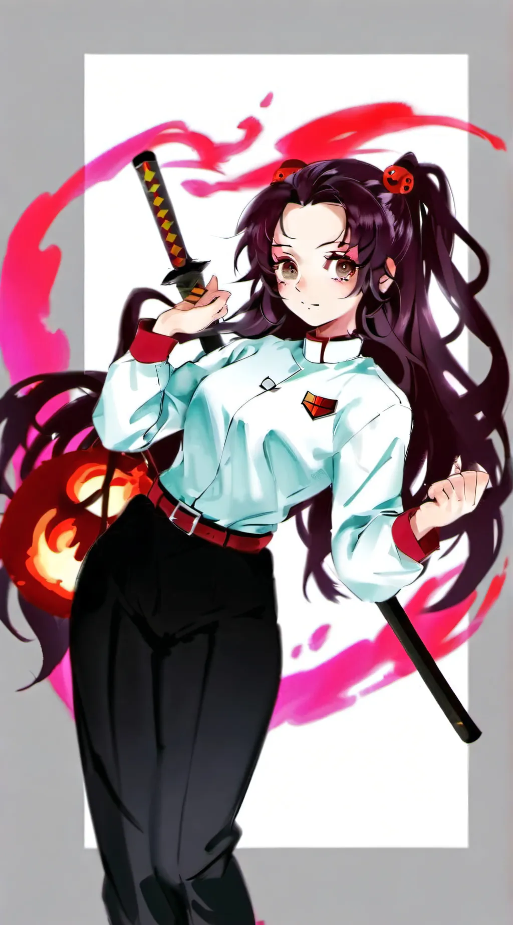 ai character: Hashira house  background